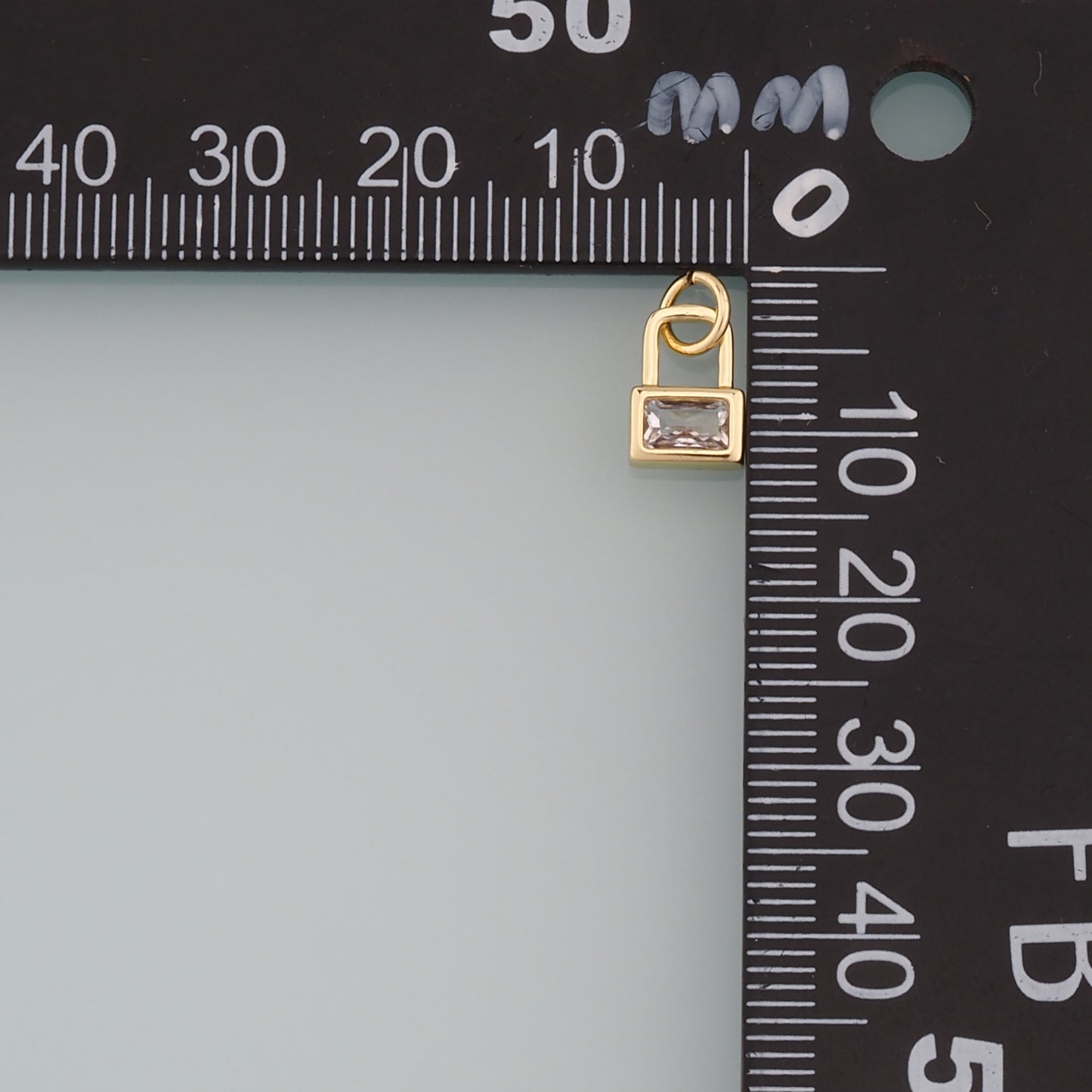 Gold Key Lock Charms,18K Gold Filled Lock Pendant,Lock Charm Bracelet Necklace for DIY Jewelry Making Supply