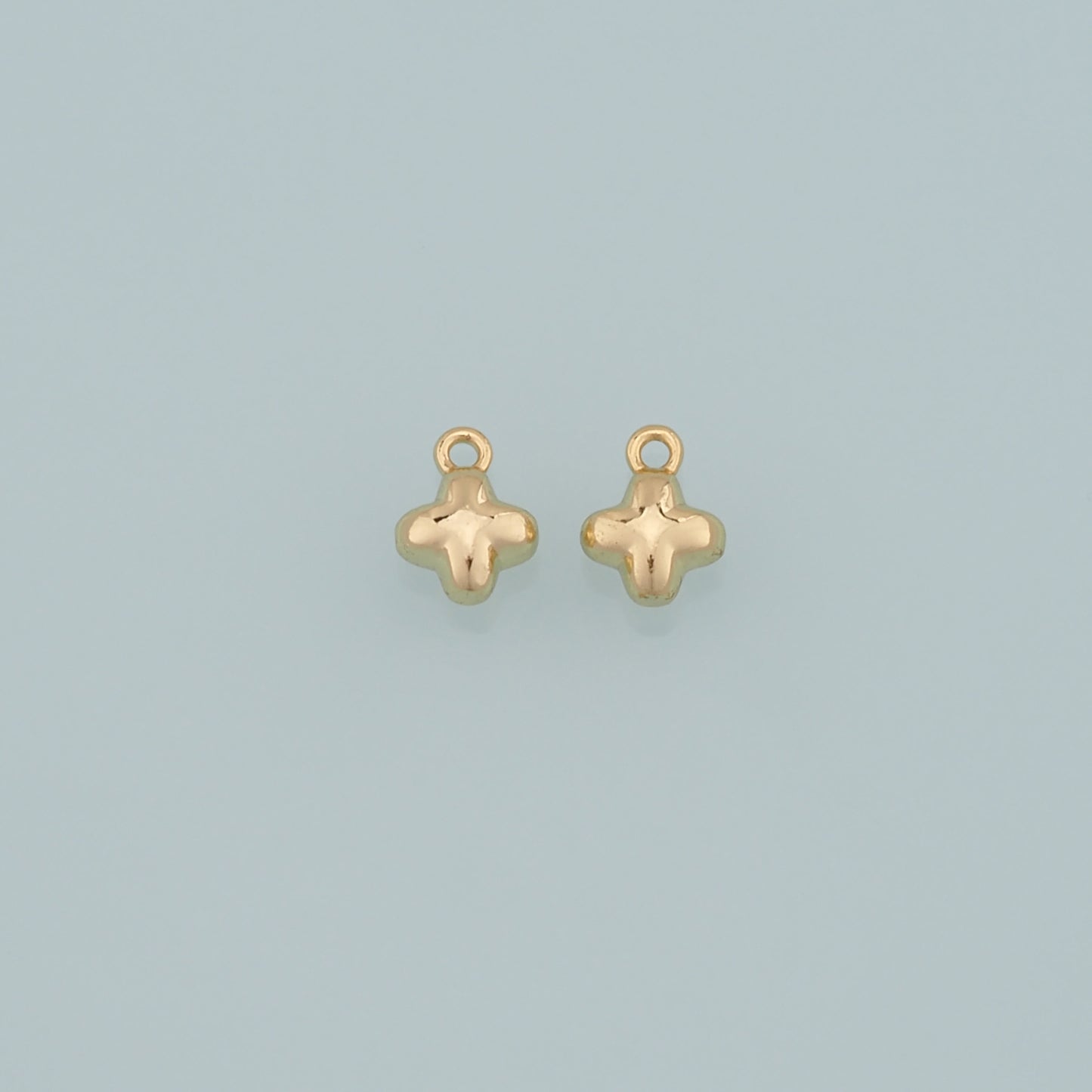 Gold Religion Charms,18K Gold Filled Cross Pendant,Cross Charm Bracelet Necklace for DIY Jewelry Making Supply