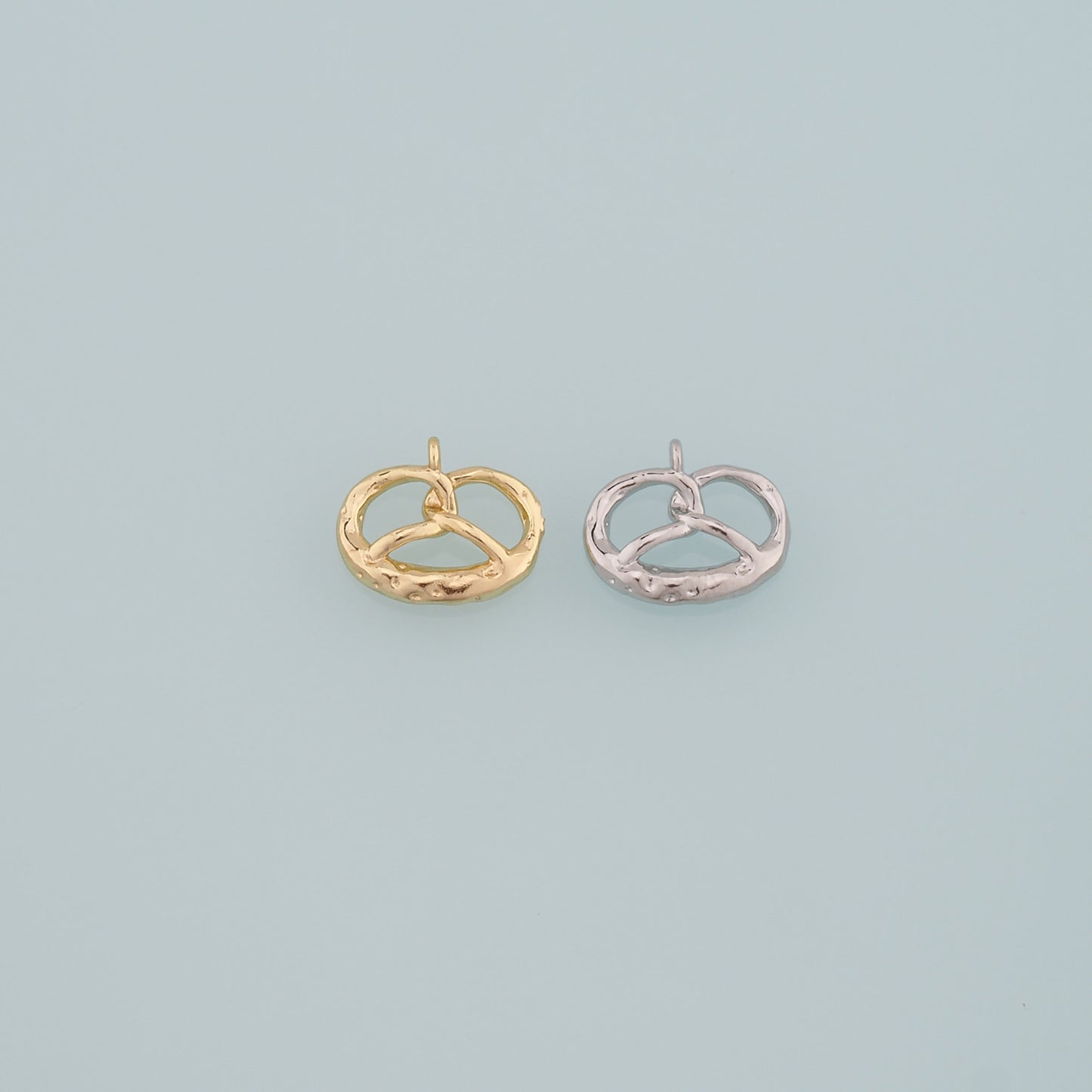 Gold Food Charms,18K Gold Filled Bread Pendant,Bread Charm Bracelet Necklace for DIY Jewelry Making Supply