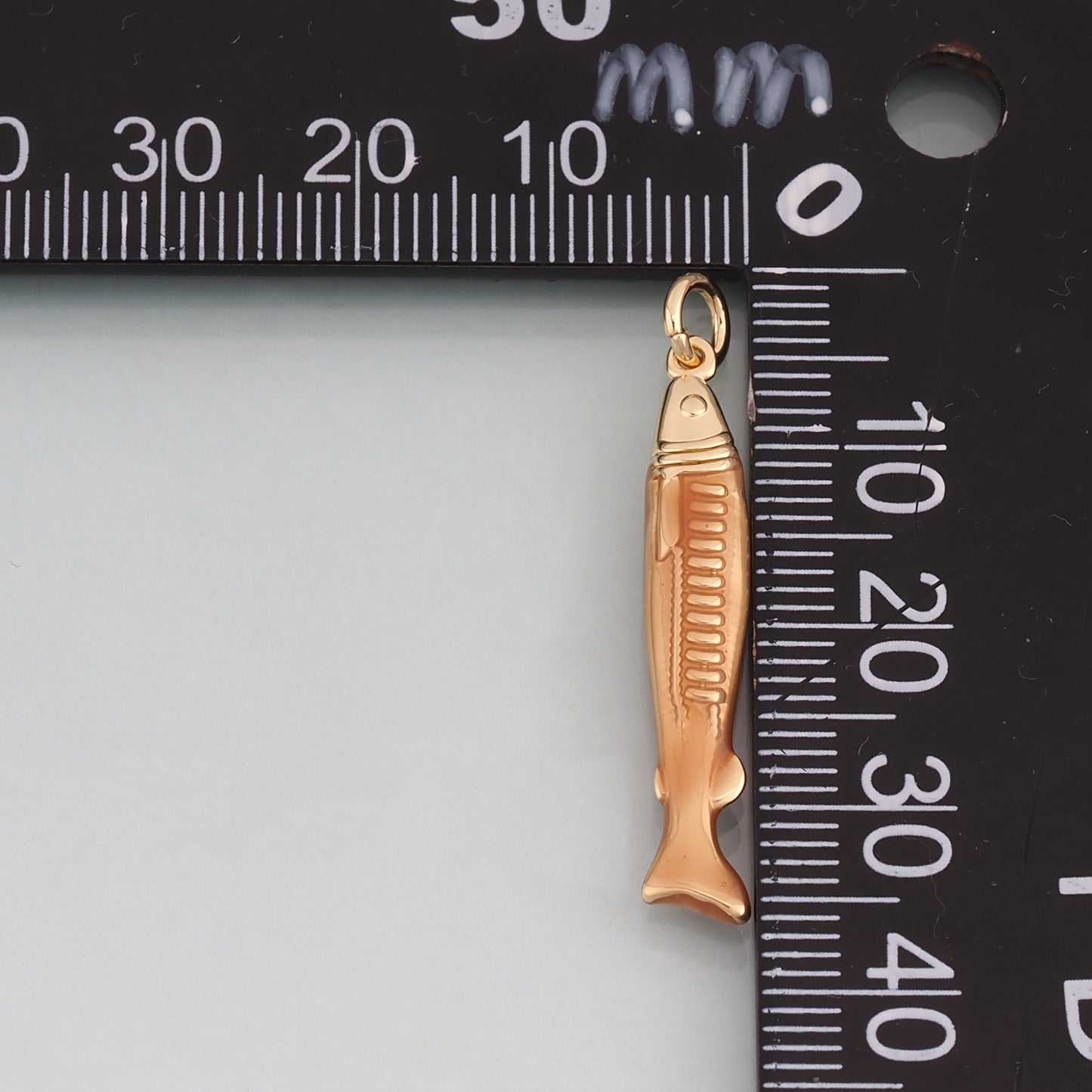 18K Gold Filled Enamel Fish Pendant,Fish Charm Bracelet Necklace for DIY Jewelry Making Supply