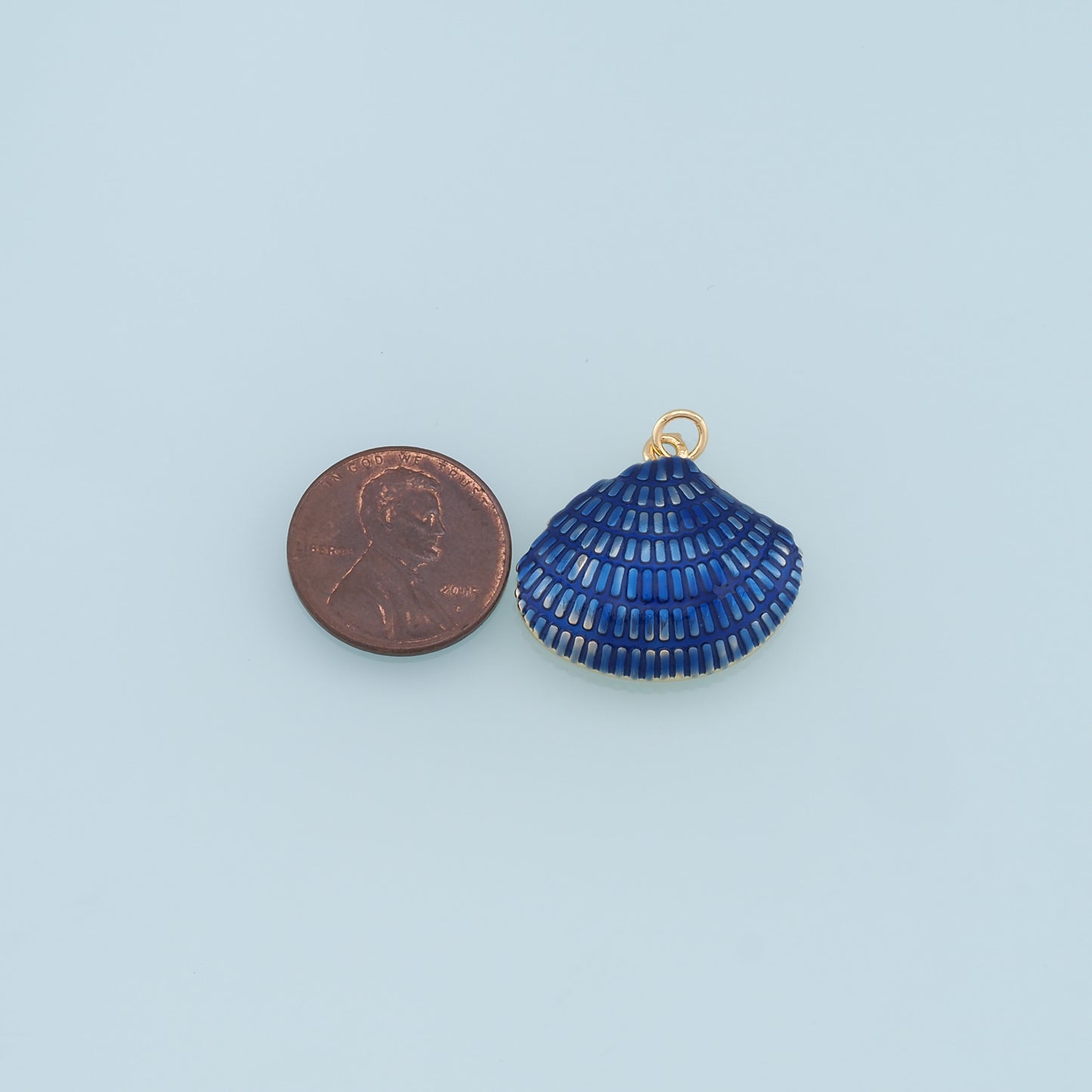 Gold Shell Charms,18K Gold Filled Conch Shell Pendant,Conch Shell Charm Bracelet Necklace for DIY Jewelry Making Supply
