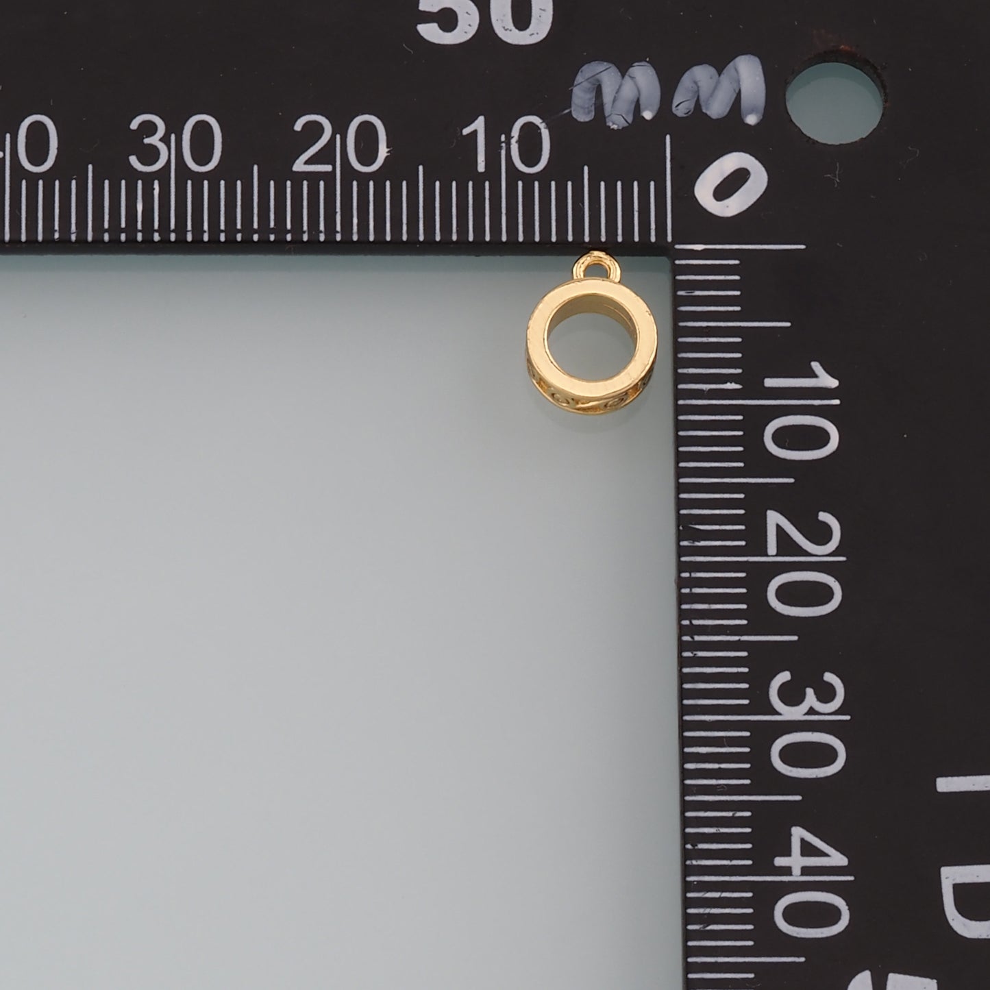 Gold Flat Round Beads,18K Gold Filled Round spacer beads Bracelet Necklace for DIY Jewelry Making Supply