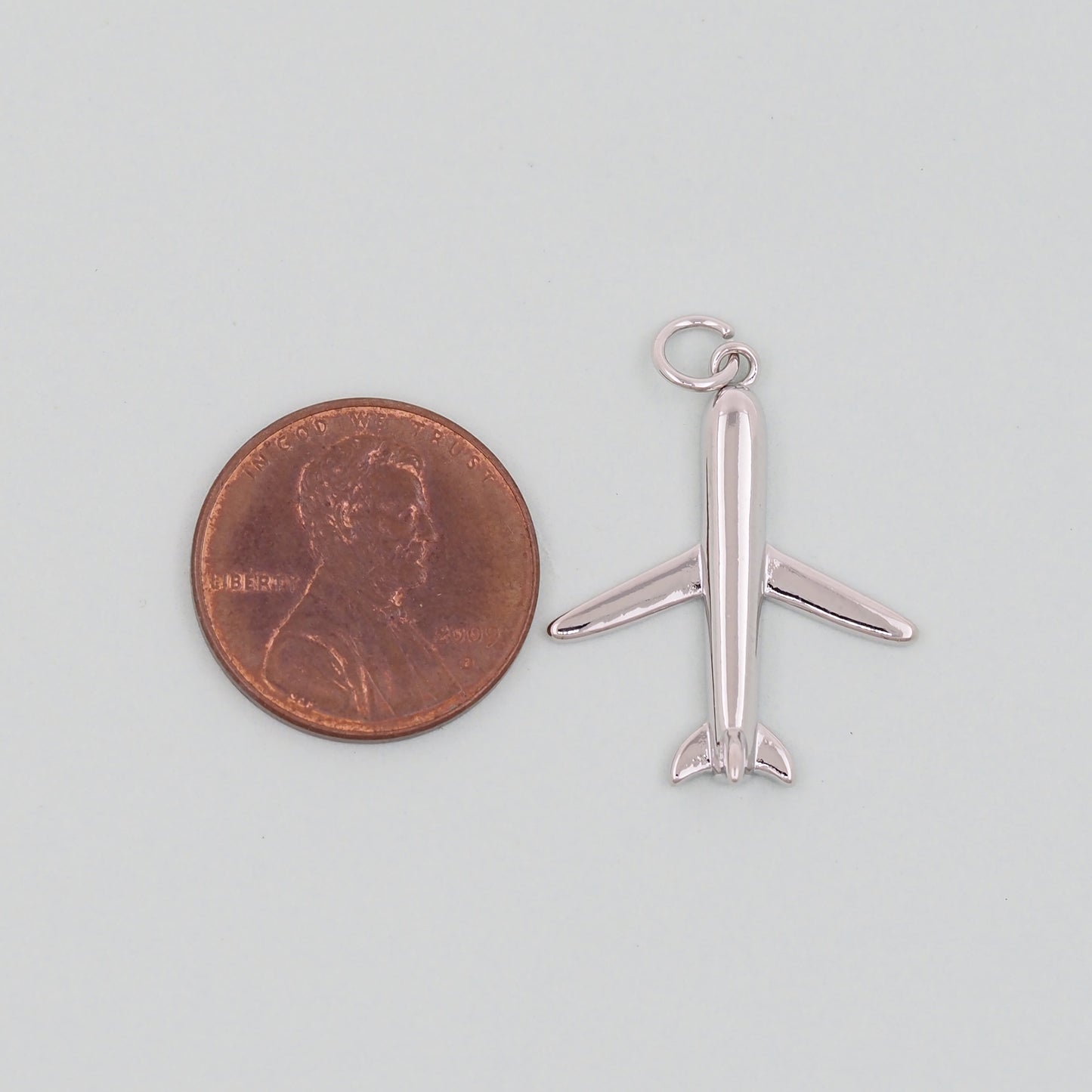 Gold Airplane Charms,18K Gold Filled Airplane Pendant,Airplane Charm Bracelet Necklace for DIY Jewelry Making Supply