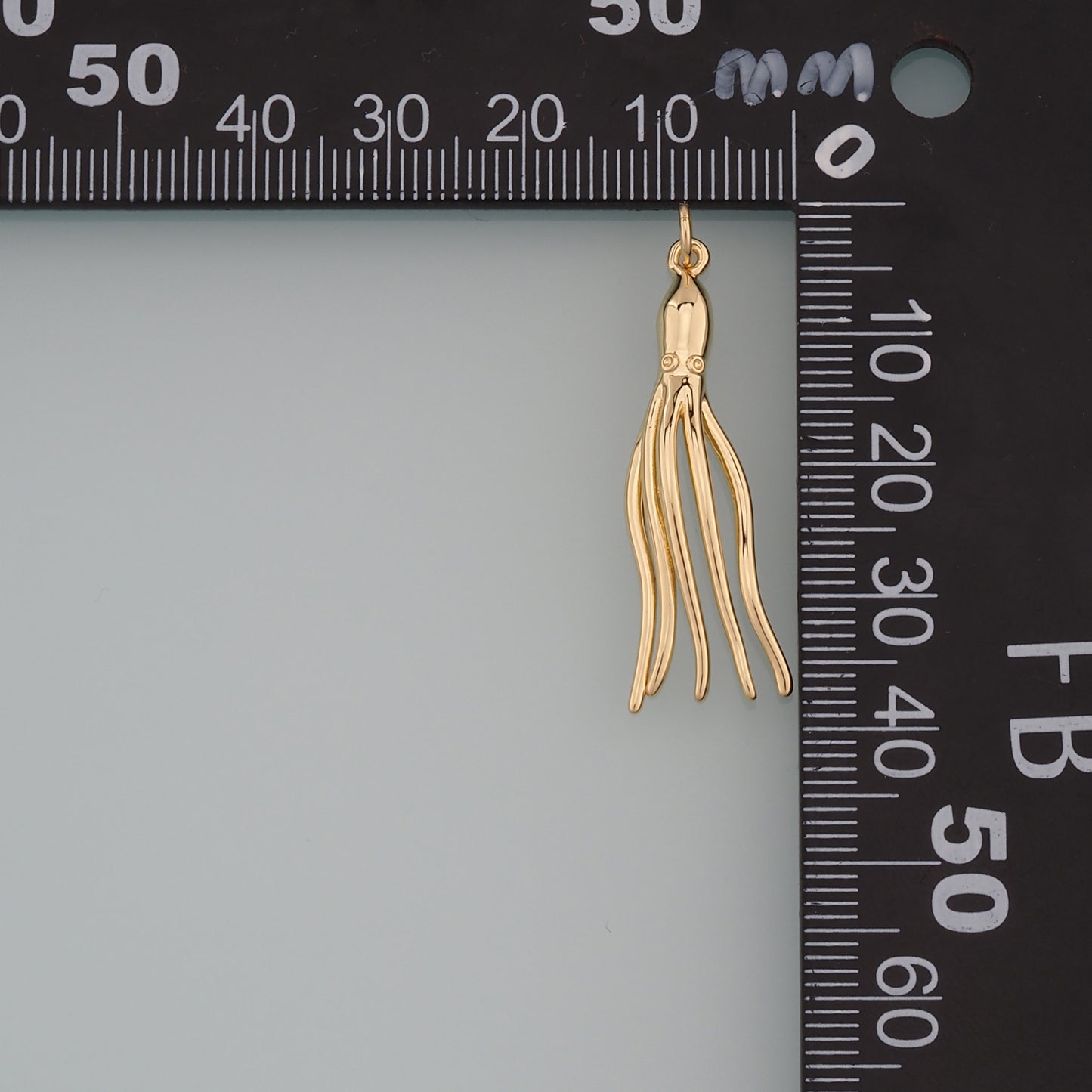 Gold Sea Life Charms,18K Gold Filled Octopus Pendant,Octopus Charm Bracelet Necklace for DIY Jewelry Making Supply