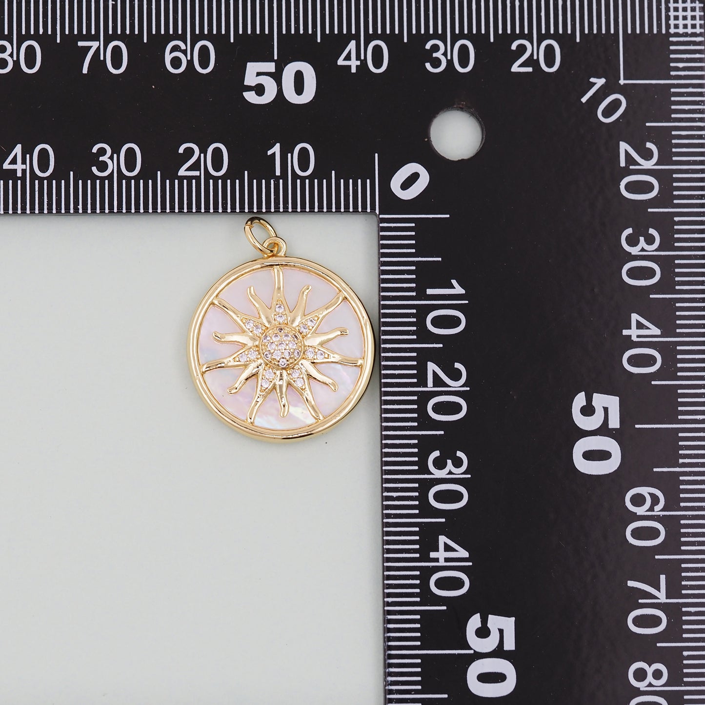 Gold Sun Charms,18K Gold Filled Sun Pendant,celestial Charm Bracelet Necklace for DIY Jewelry Making Supply
