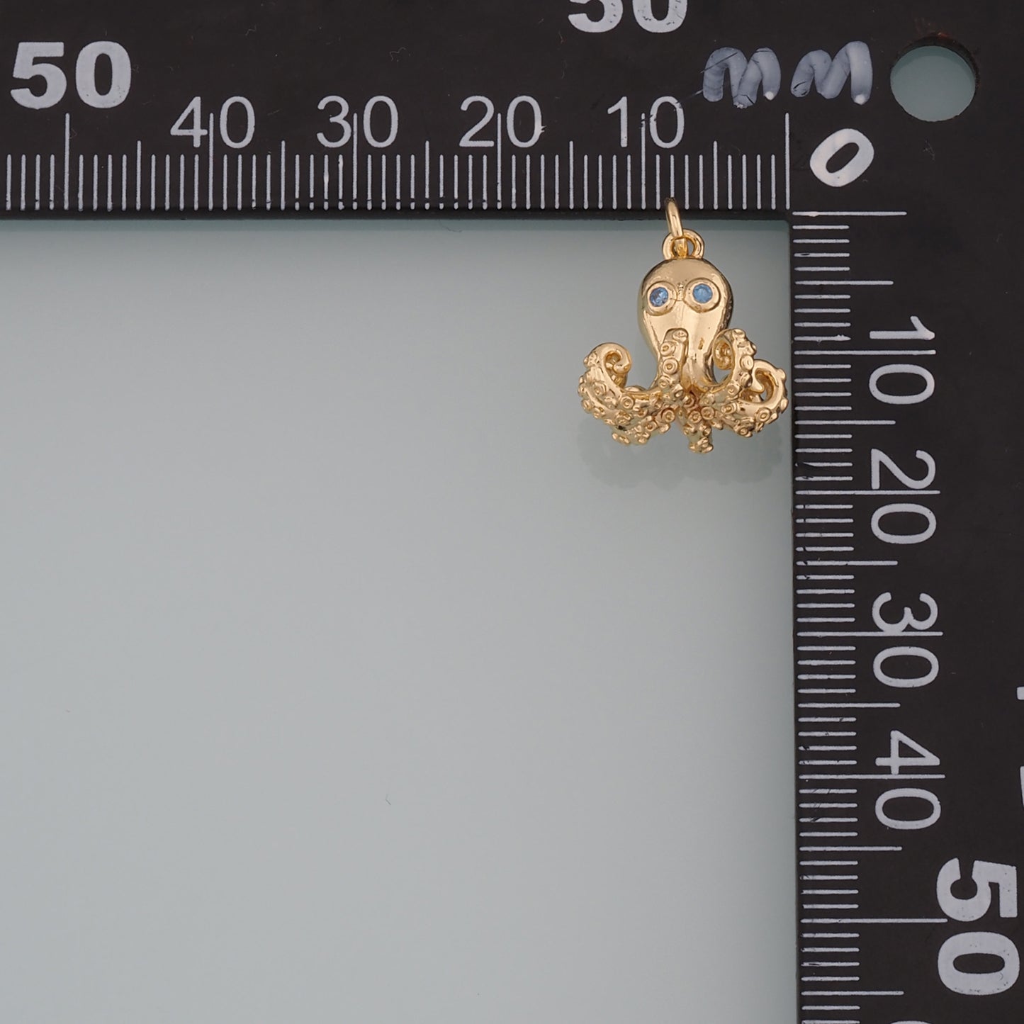 Gold Sea Life Charms,18K Gold Filled Octopus Pendant,Octopus Charm Bracelet Necklace for DIY Jewelry Making Supply