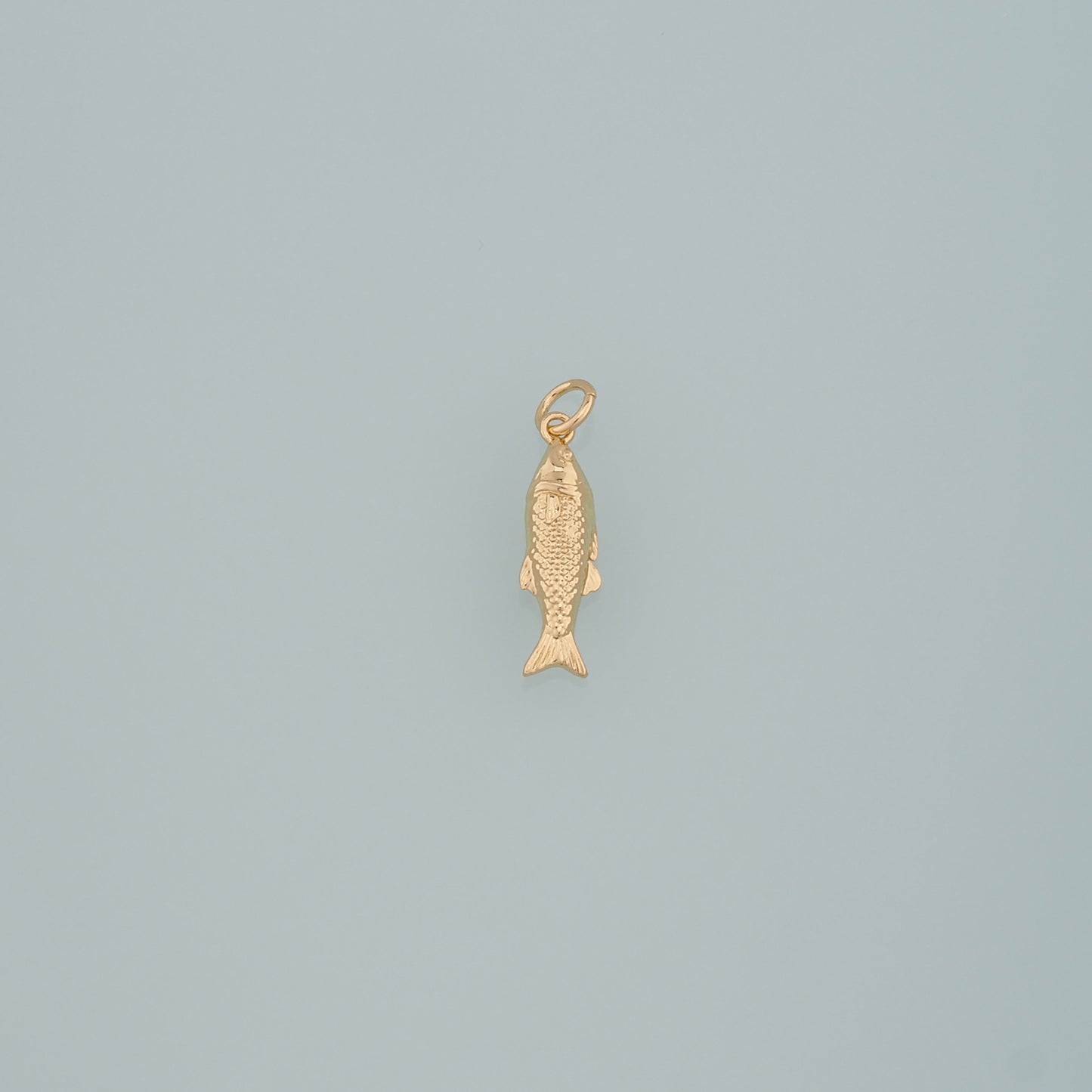 Gold Fish Charms,18K Gold Filled Fish Pendant,Ocean Charm Bracelet Necklace for DIY Jewelry Making Supply