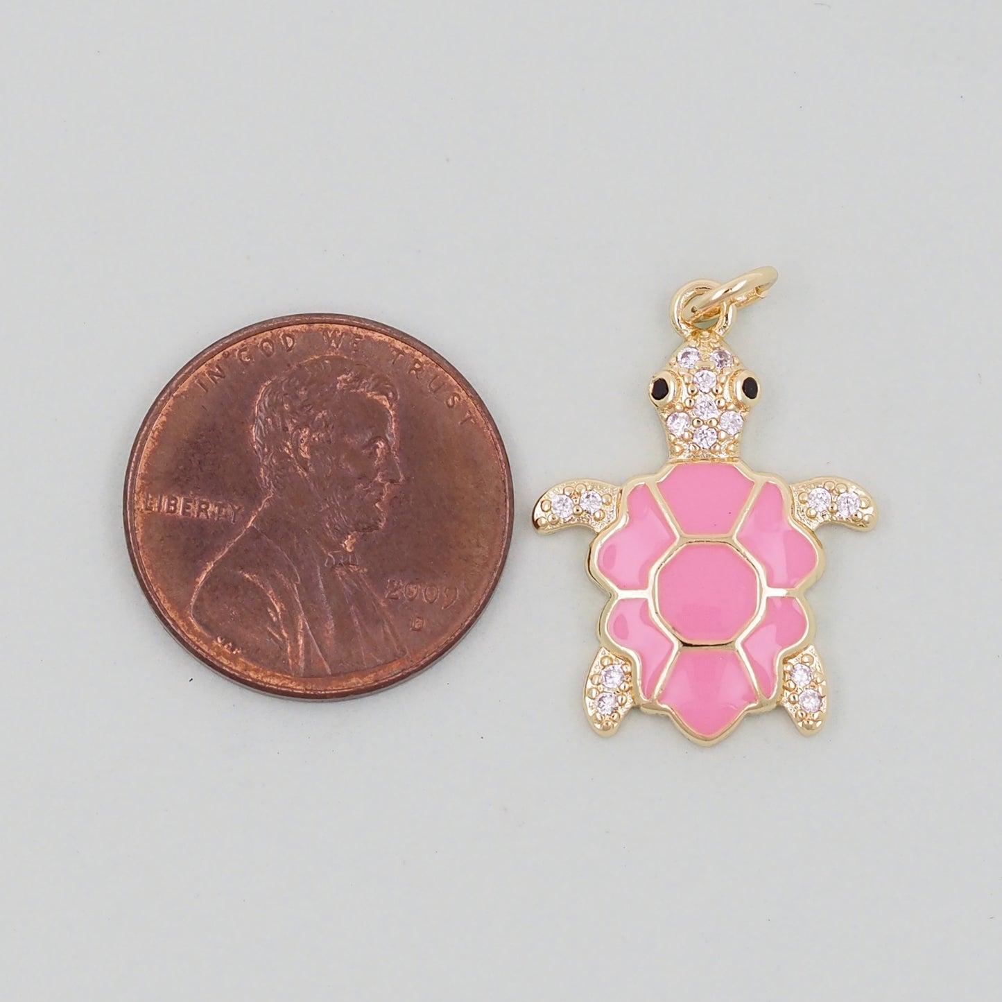 Gold turtle Charms,18K Gold Filled turtle Pendant,turtle Charm Bracelet Necklace for DIY Jewelry Making Supply