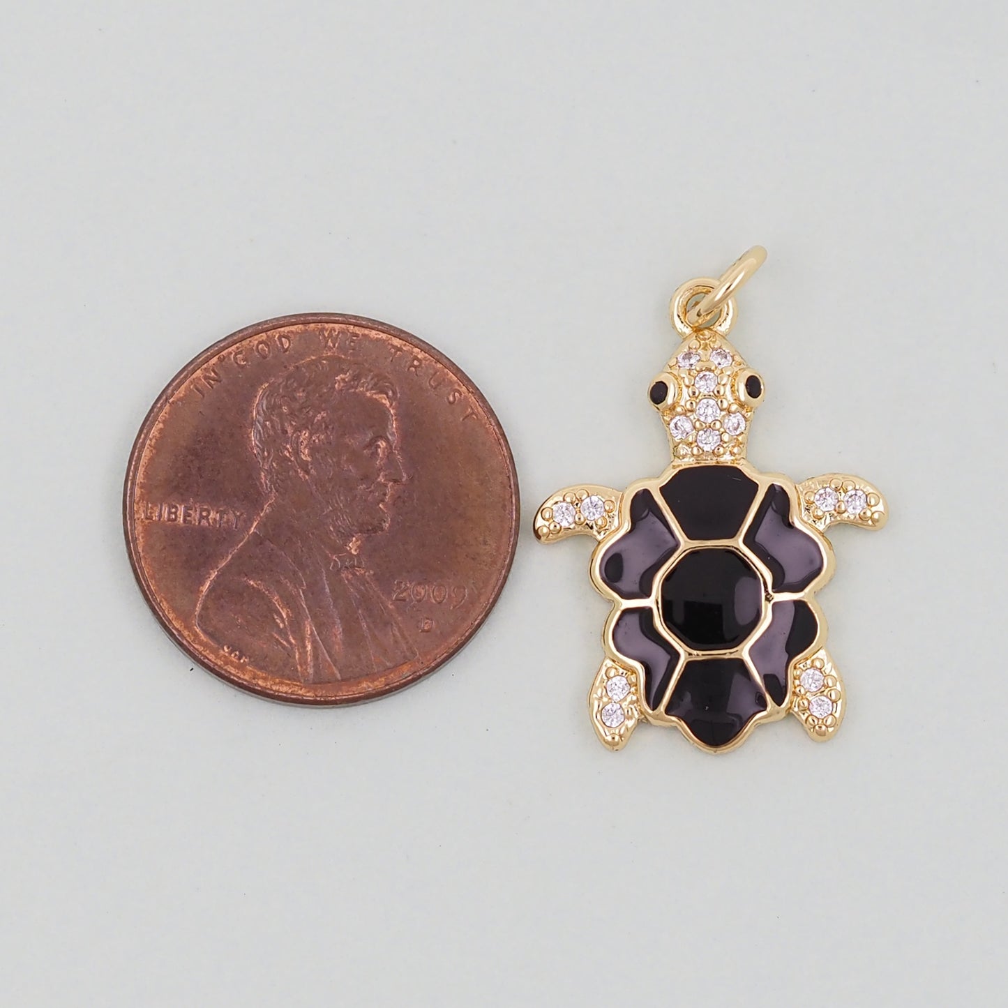 Gold turtle Charms,18K Gold Filled turtle Pendant,turtle Charm Bracelet Necklace for DIY Jewelry Making Supply