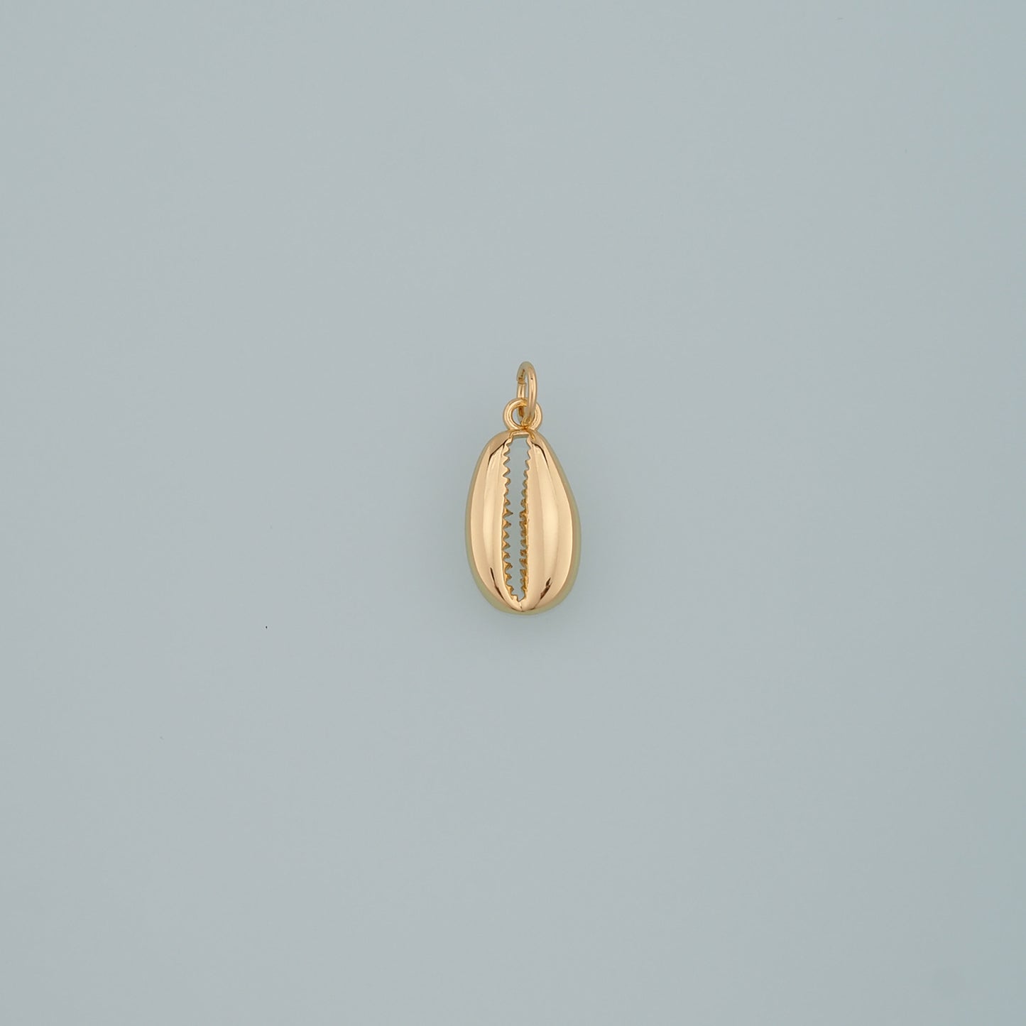 Gold Ocean Charms,18K Gold Filled Cowrie Shell Pendant,Conch Shell Charm Bracelet Necklace for DIY Jewelry Making Supply
