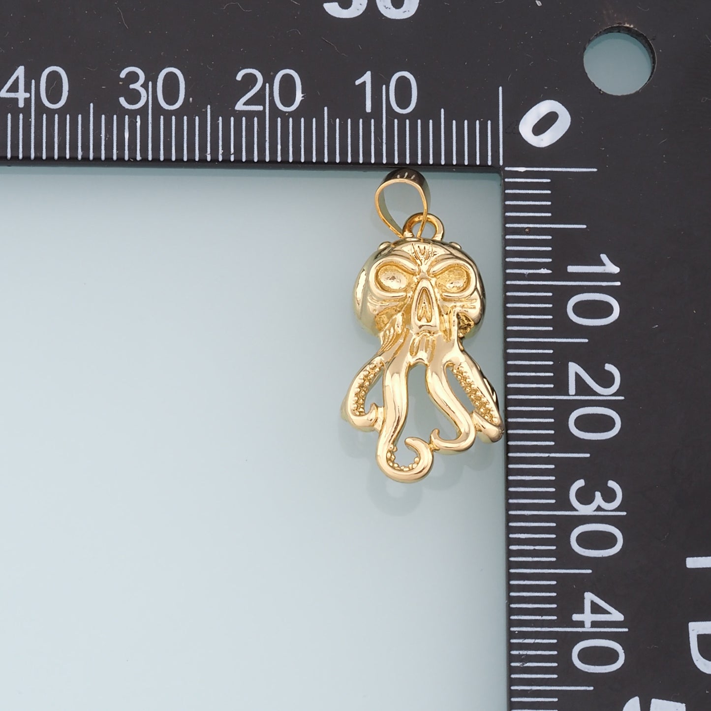 Gold Octopus Charms,18K Gold Filled Octopus Pendant,Octopus Charm Bracelet Necklace for DIY Jewelry Making Supply