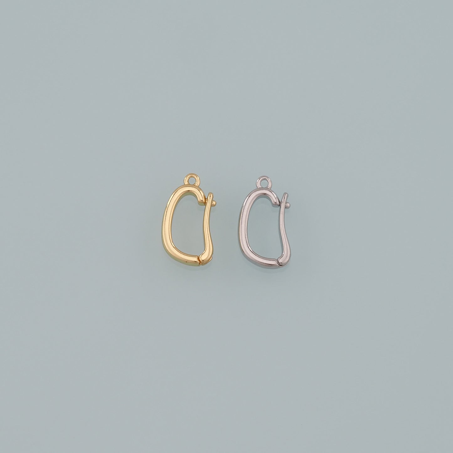 18K Gold Filled Oval Carabiner Clasp,Carabiner Lock Connector,Spring Push Gate for DIY Jewelry Finding Necklace Bracelet