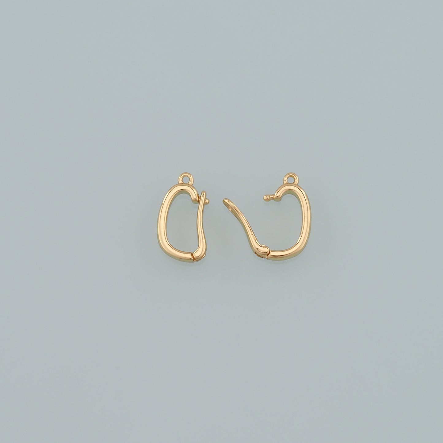 18K Gold Filled Oval Carabiner Clasp,Carabiner Lock Connector,Spring Push Gate for DIY Jewelry Finding Necklace Bracelet