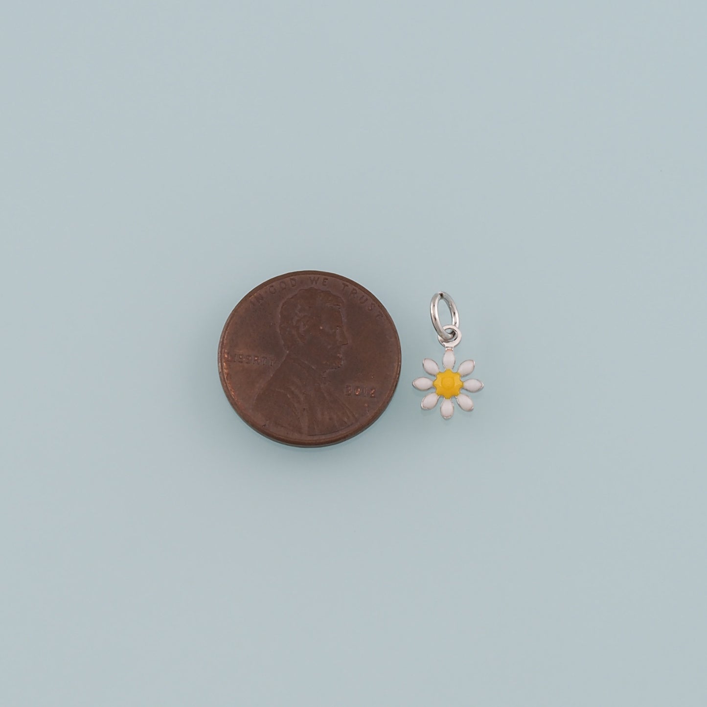 Gold Flower Charms,18K Gold Filled Flower Pendant,Enamel Flower Charm Bracelet Necklace for DIY Jewelry Making Supply