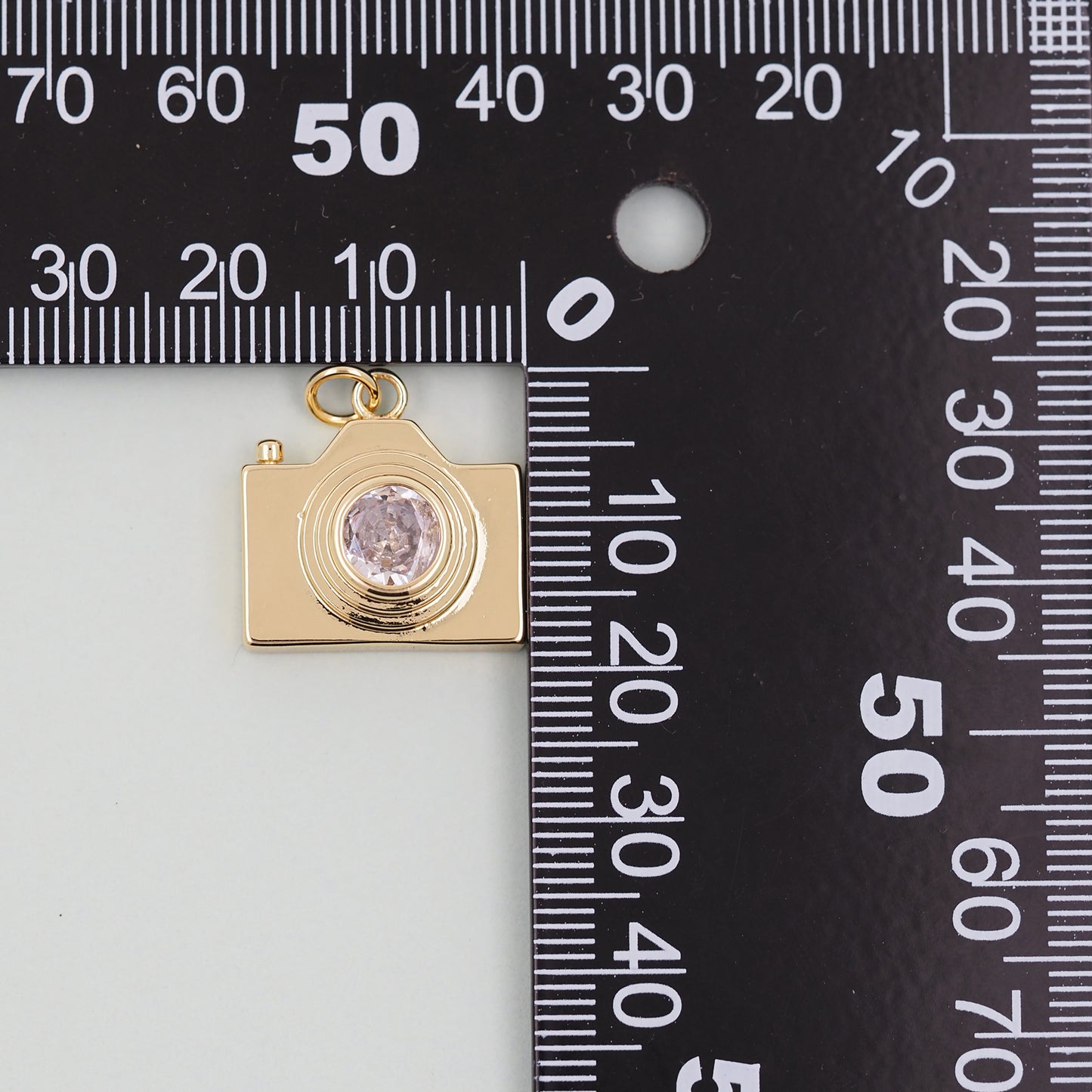 Gold camera Charms,18K Gold Filled camera Pendant,camera Charm Bracelet Necklace for DIY Jewelry Making Supply