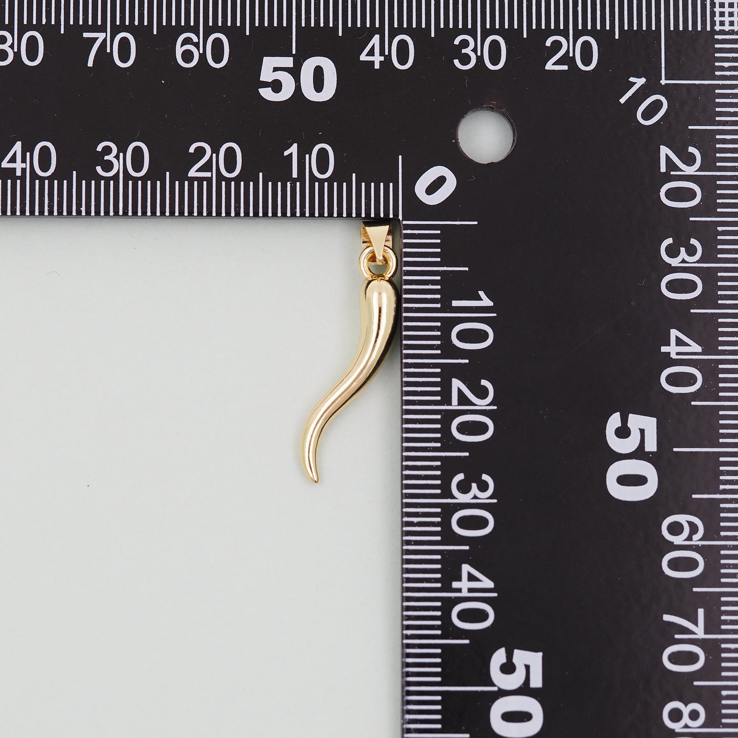 Gold Horns Charms,18K Gold Filled Horns Pendant,Horns Charm Bracelet Necklace for DIY Jewelry Making Supply