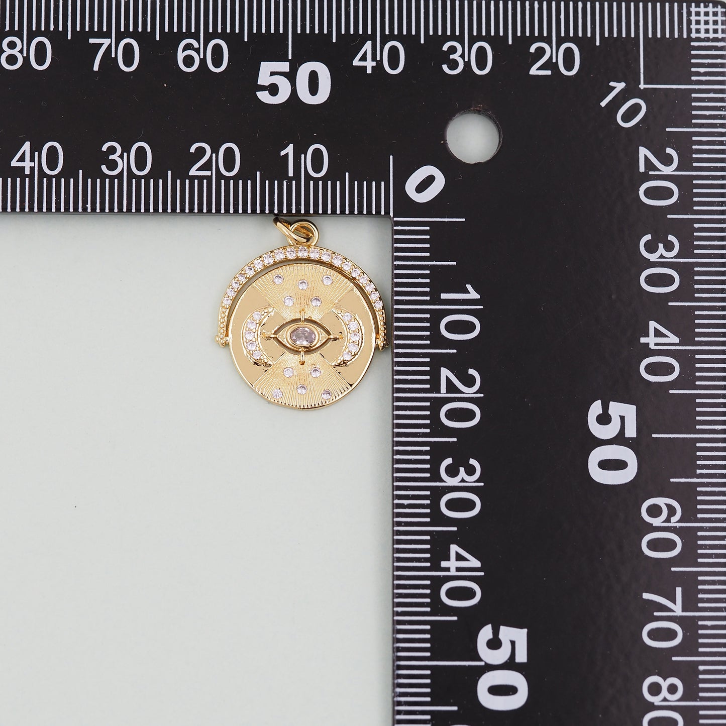 Gold Evil Eye Charms,18K Gold Filled Evil Eye Pendant,Evil Eye Charm Bracelet Necklace for DIY Jewelry Making Supply