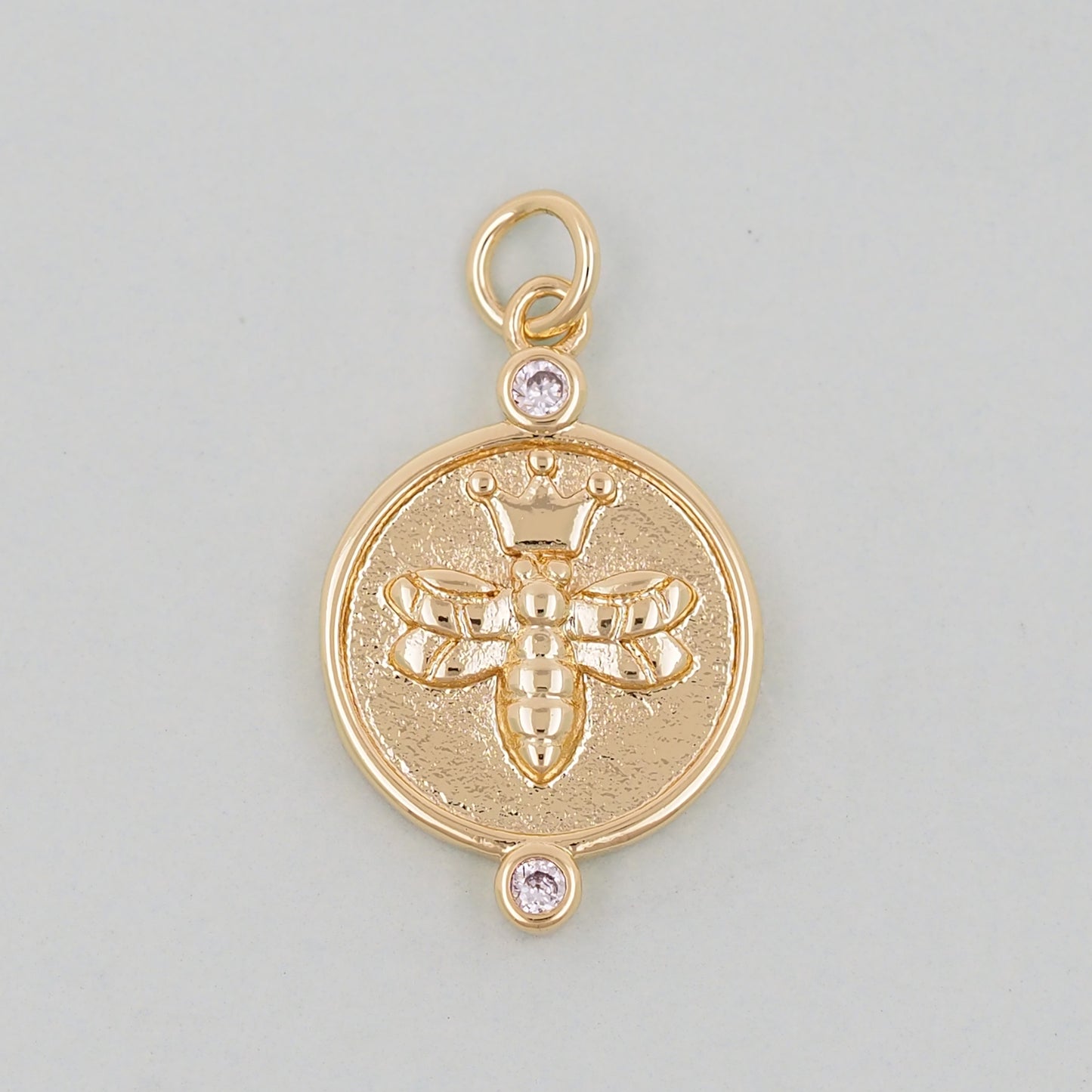 Gold Bee Charms,18K Gold Filled Bee Pendant,Bee Charm Bracelet Necklace for DIY Jewelry Making Supply