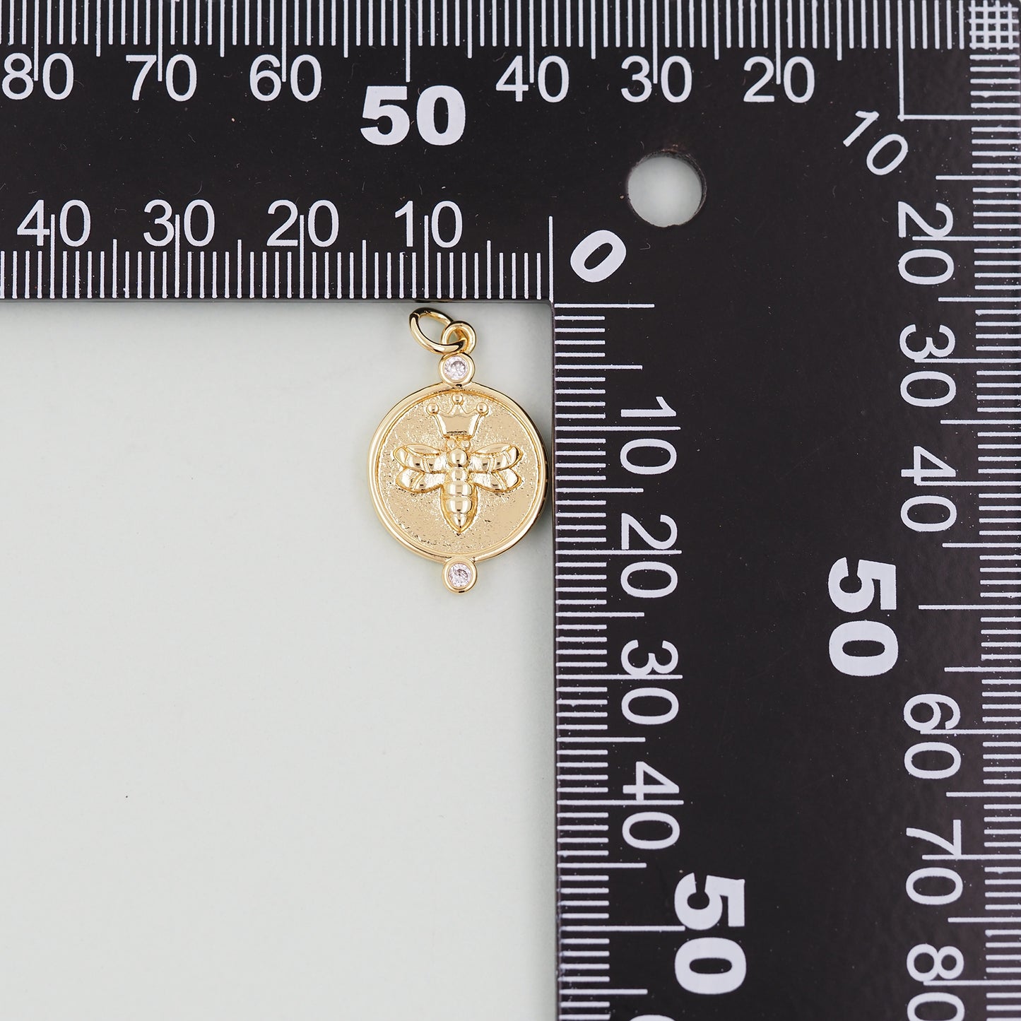 Gold Bee Charms,18K Gold Filled Bee Pendant,Bee Charm Bracelet Necklace for DIY Jewelry Making Supply