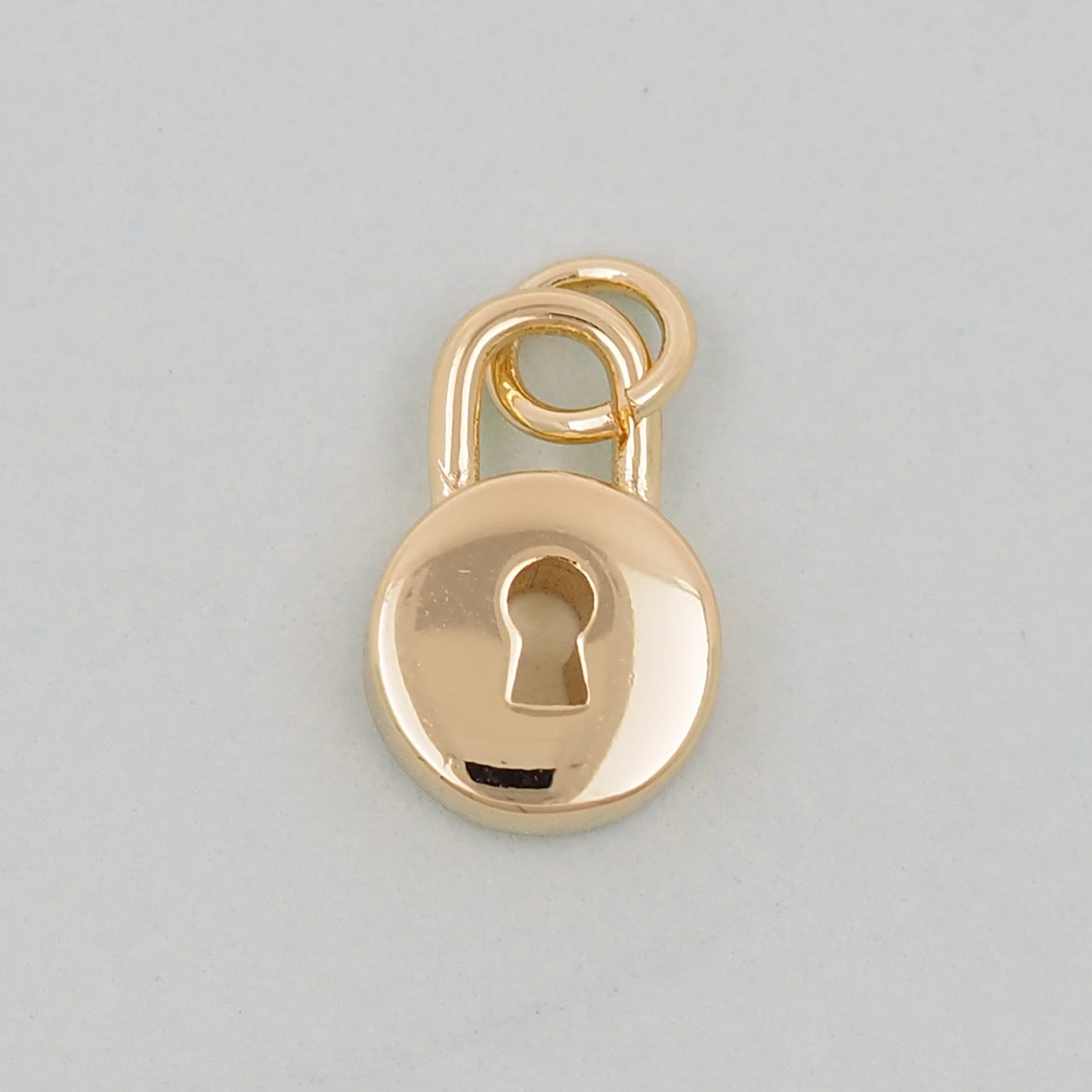 Gold Key Lock Charms,18K Gold Filled Key Pendant,Lock Charm Bracelet Necklace for DIY Jewelry Making Supply