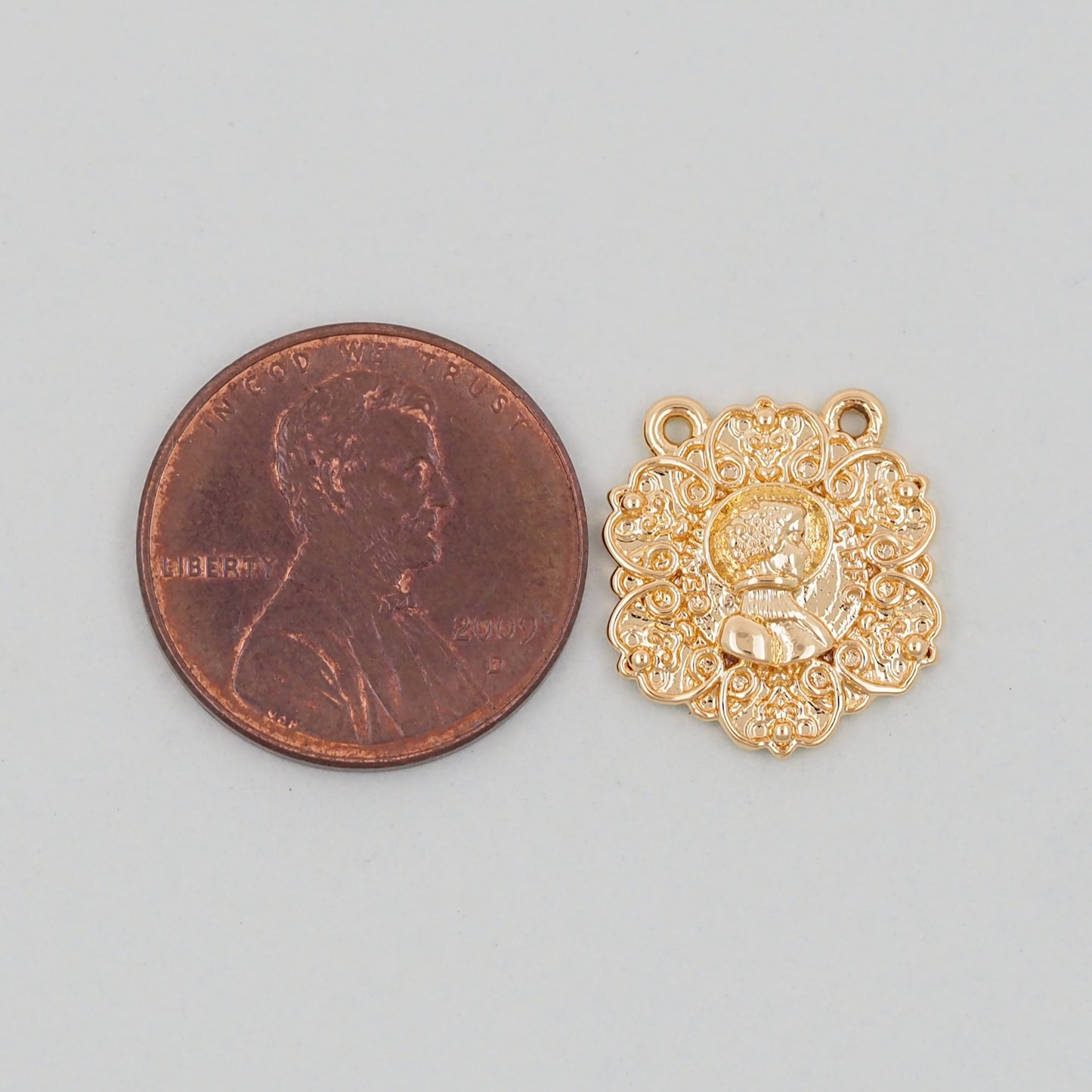 Gold Geometry Charms,18K Gold Filled Round Greece Coin Pendant,geometry Charm Bracelet Necklace for DIY Jewelry Making Supply