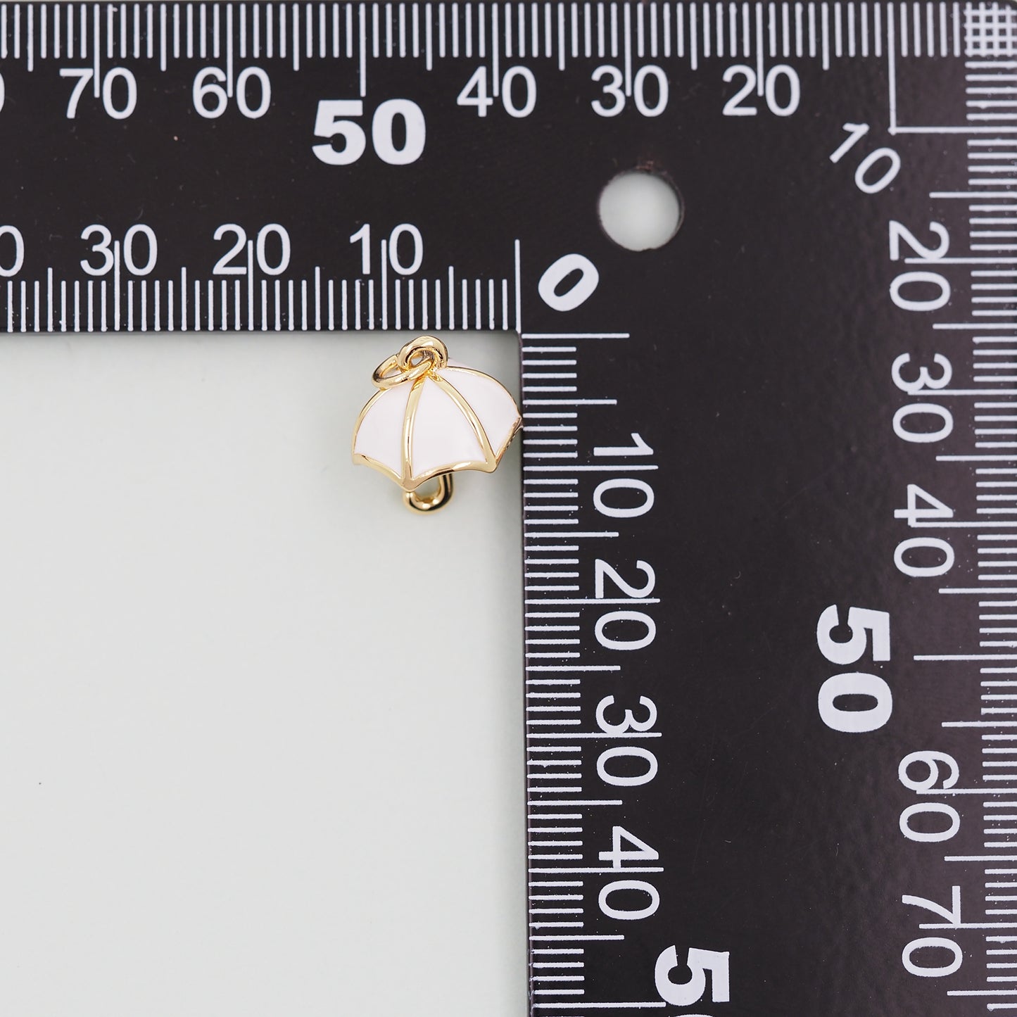 Gold Umbrella Charms,18K Gold Filled Umbrella Pendant,Enamel Charm Bracelet Necklace for DIY Jewelry Making Supply