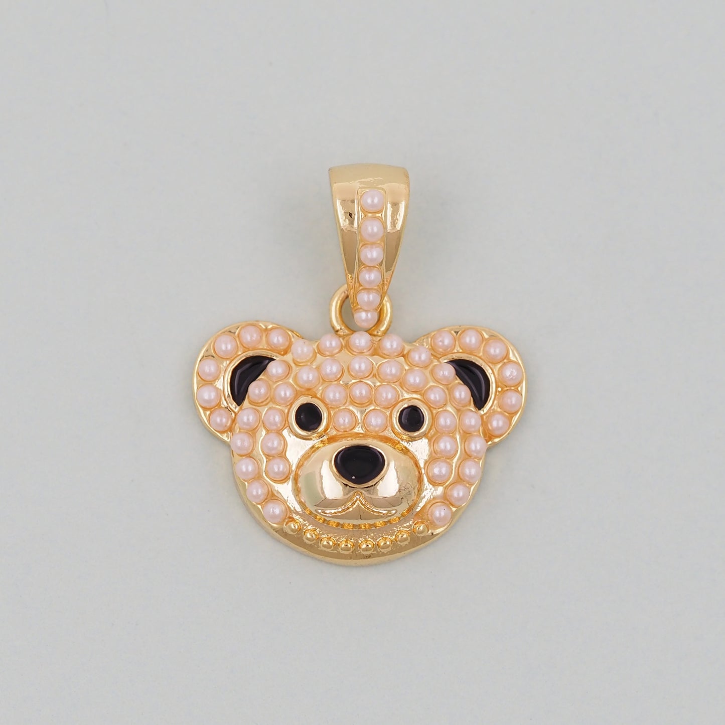 Gold Bear Charms,18K Gold Filled Bear Pendant,cute Bear Charm Bracelet Necklace for DIY Jewelry Making Supply