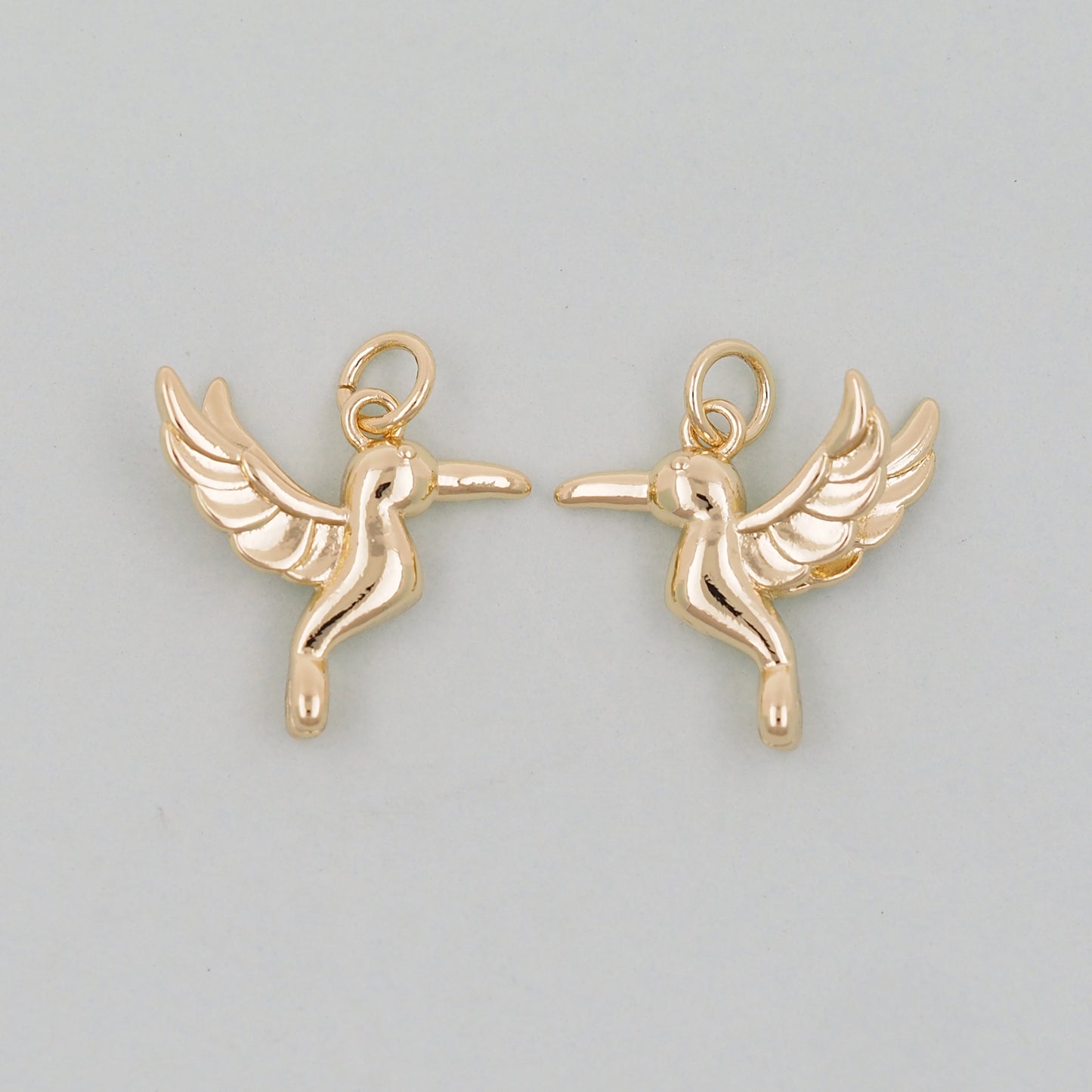 Gold Bird Charms,18K Gold Filled Bird Pendant,Silver Bird Charm Bracelet Necklace for DIY Jewelry Making Supply