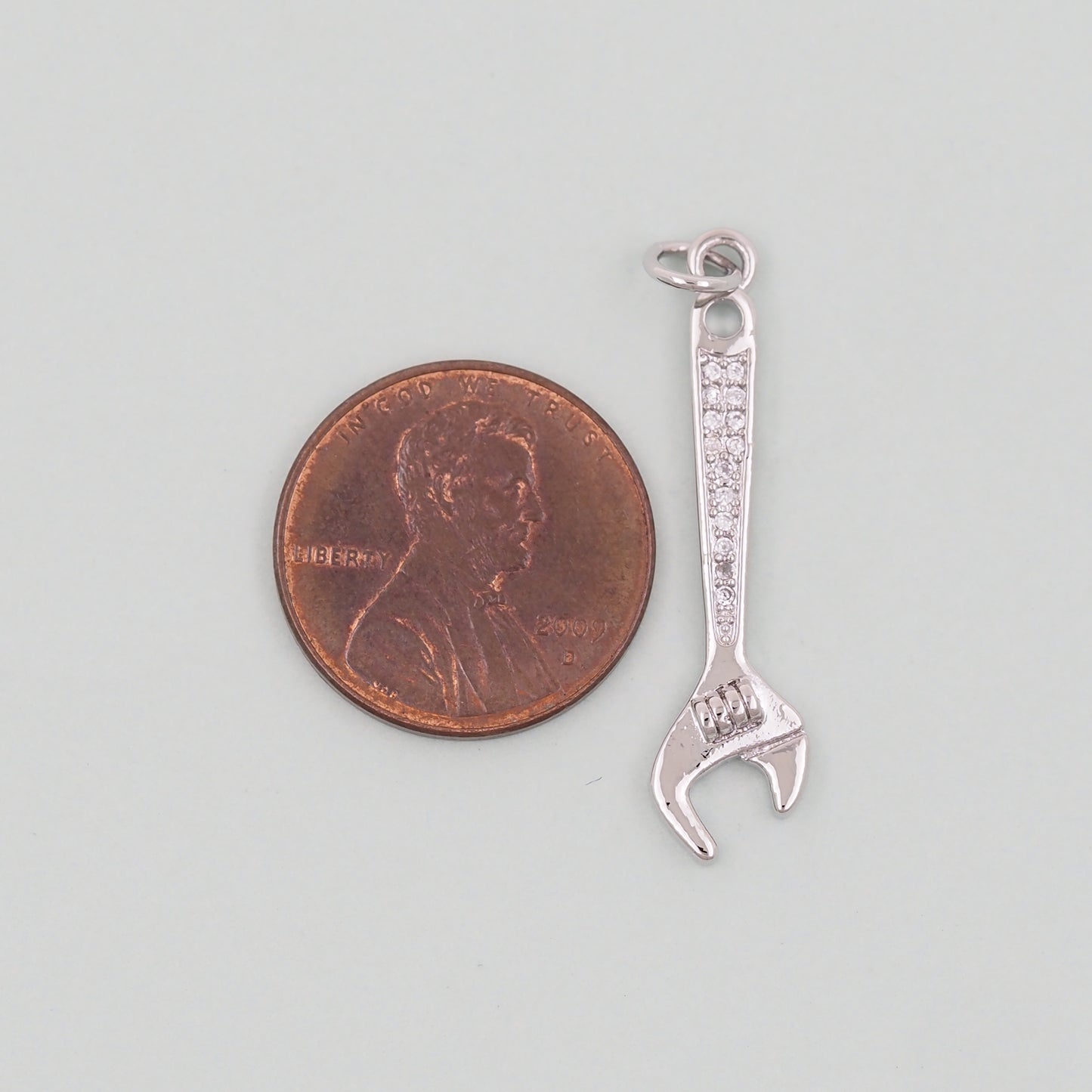 Gold Wrench Charms,18K Gold Filled Wrench Pendant,Wrench Charm Bracelet Necklace for DIY Jewelry Making Supply