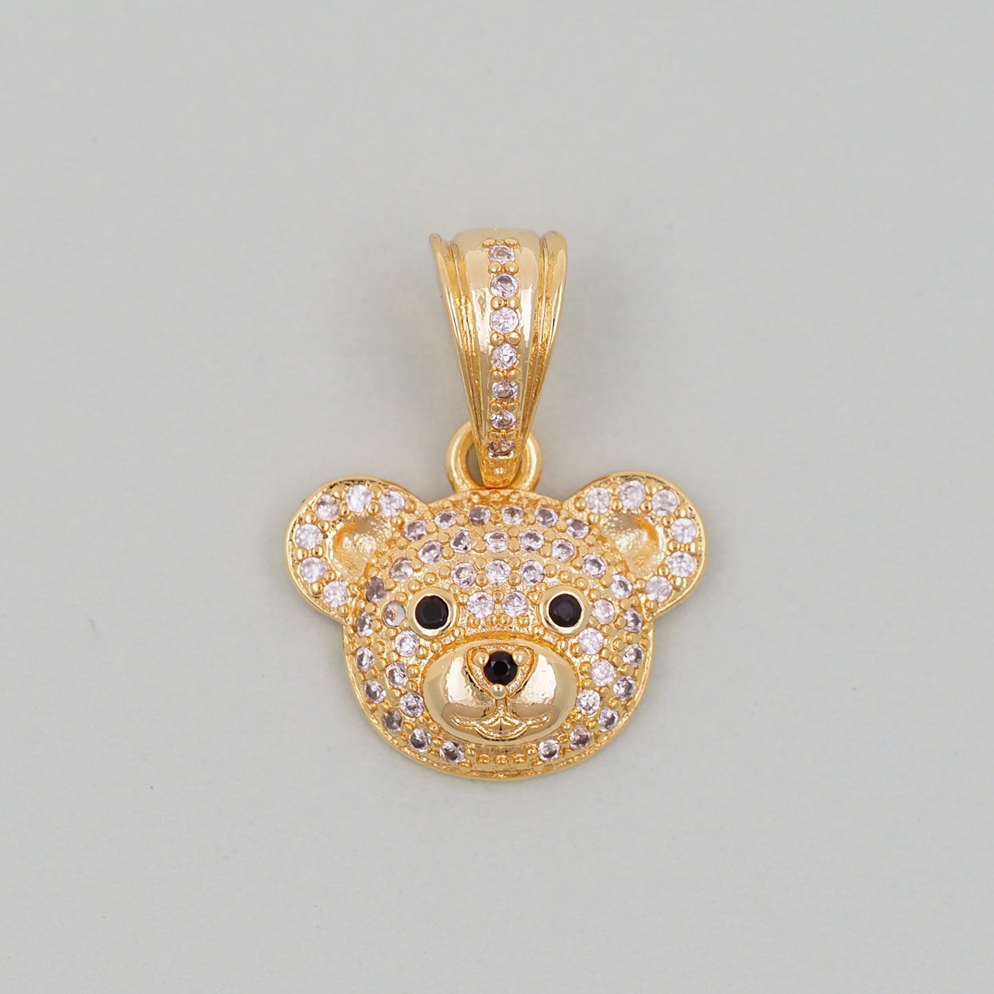 Gold Bear Charms,18K Gold Filled Bear Pendant,cute Bear Charm Bracelet Necklace for DIY Jewelry Making Supply