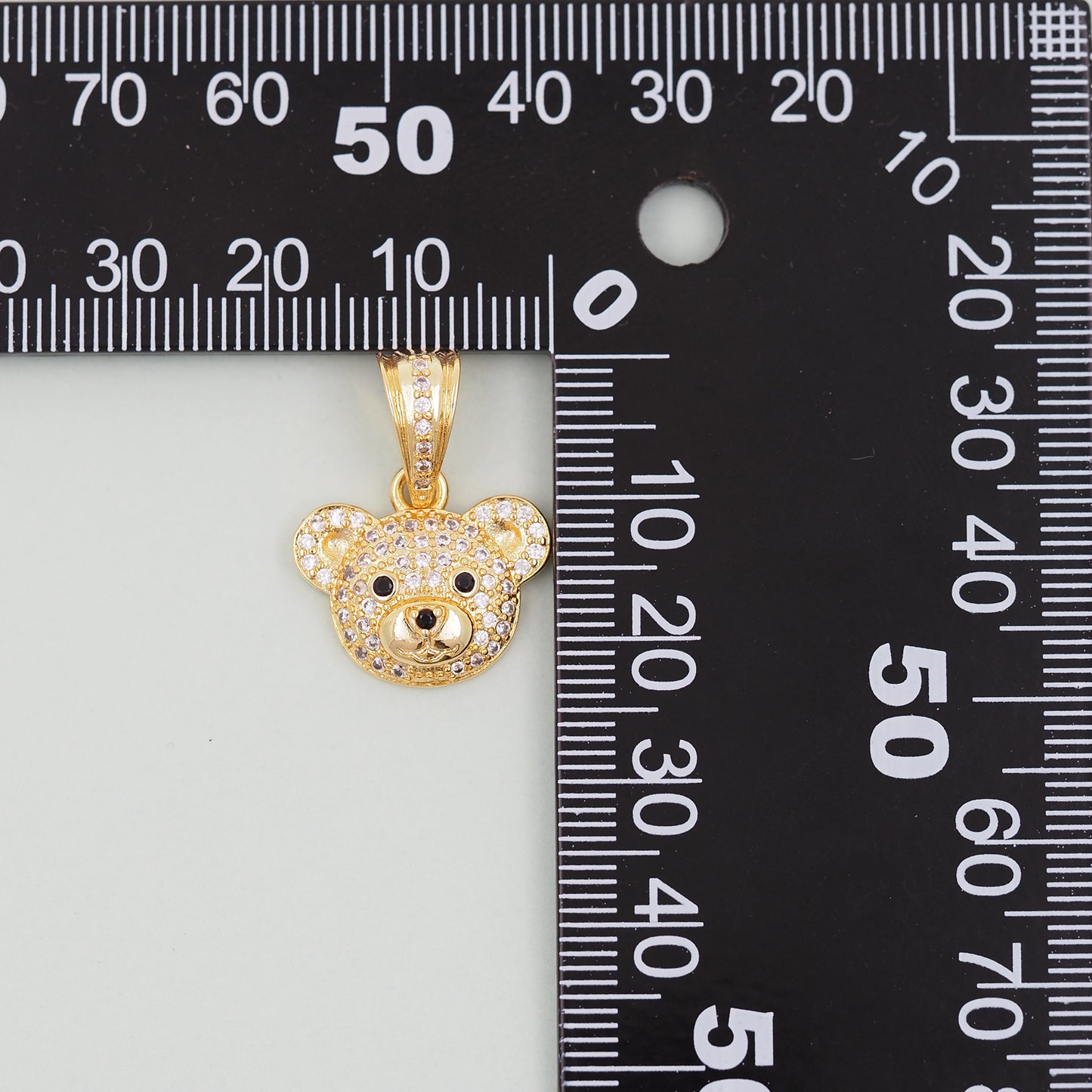 Gold Bear Charms,18K Gold Filled Bear Pendant,cute Bear Charm Bracelet Necklace for DIY Jewelry Making Supply