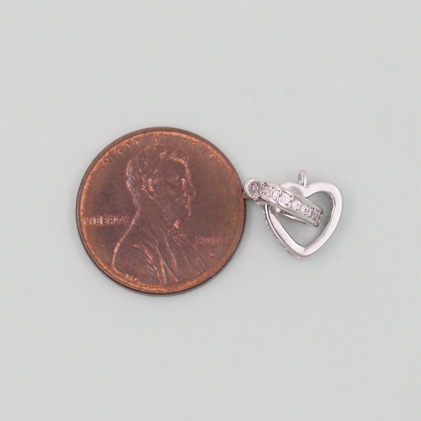 Gold Heart Charms,18K Gold Filled Heart Pendant,Heart Charm Bracelet Necklace for DIY Jewelry Making Supply