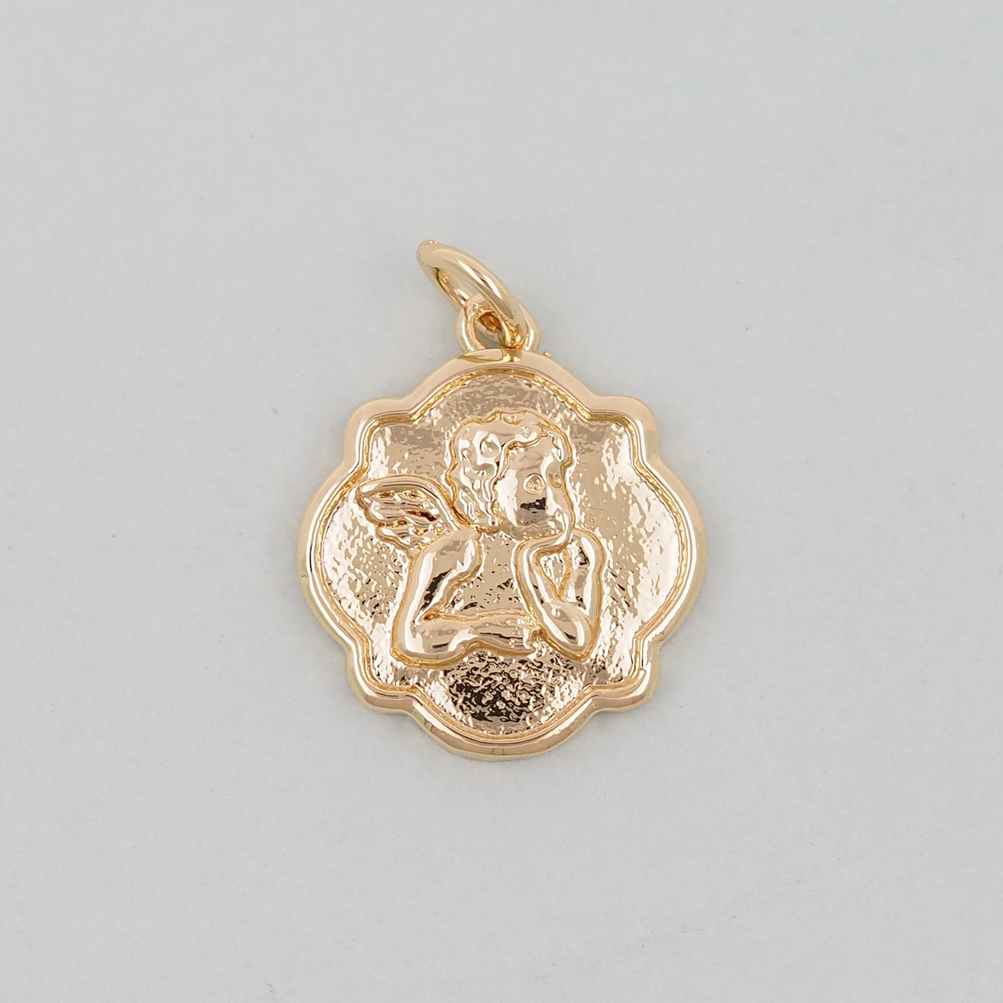 Gold Angel Charms,18K Gold Filled Angel Pendant,Angel Charm Bracelet Necklace for DIY Jewelry Making Supply