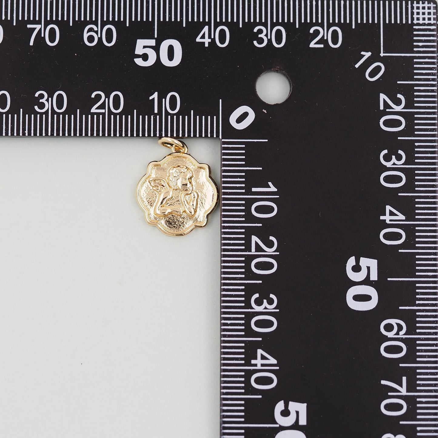 Gold Angel Charms,18K Gold Filled Angel Pendant,Angel Charm Bracelet Necklace for DIY Jewelry Making Supply