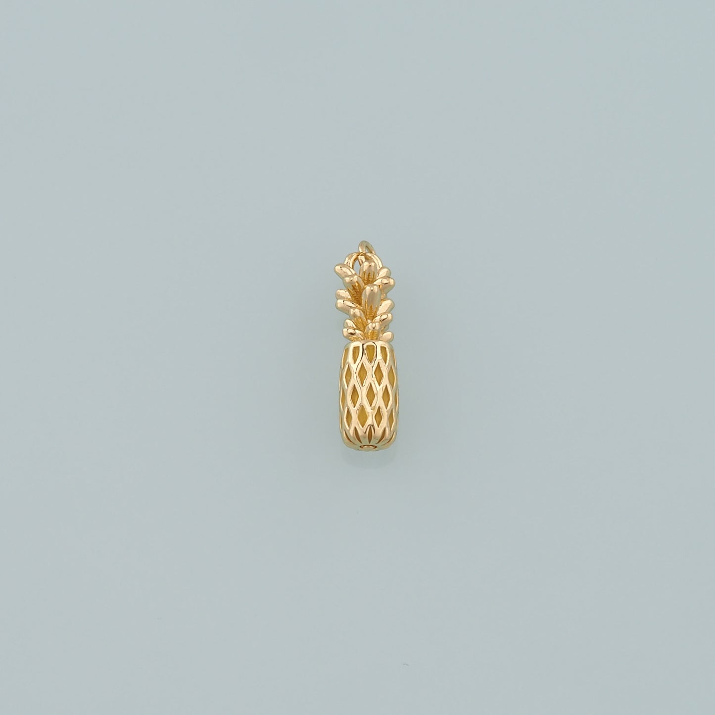 Gold Pineapple Charms,18K Gold Filled Pineapple Pendant,Fruit Charm Bracelet Necklace for DIY Jewelry Making Supply