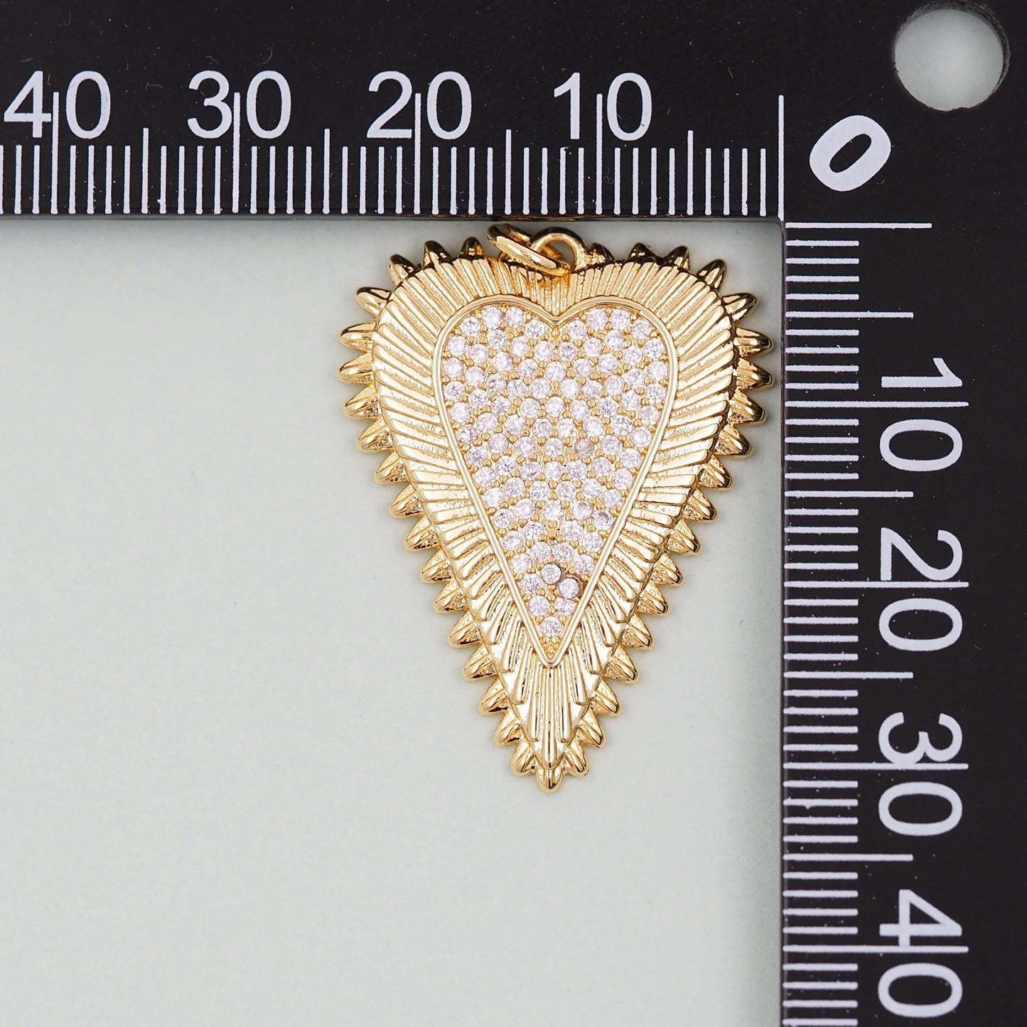 Gold Heart Charms,18K Gold Filled Heart Pendant,Heart Charm Bracelet Necklace for DIY Jewelry Making Supply