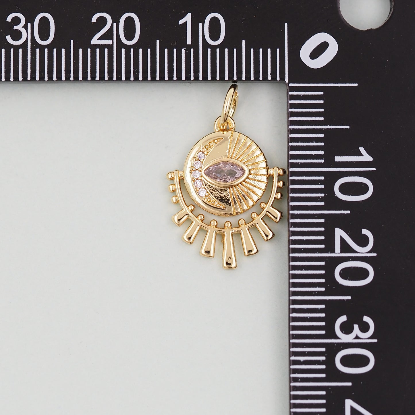 Gold Evil Eye Charms,18K Gold Filled Evil Eye Pendant,Evil Eye Charm Bracelet Necklace for DIY Jewelry Making Supply