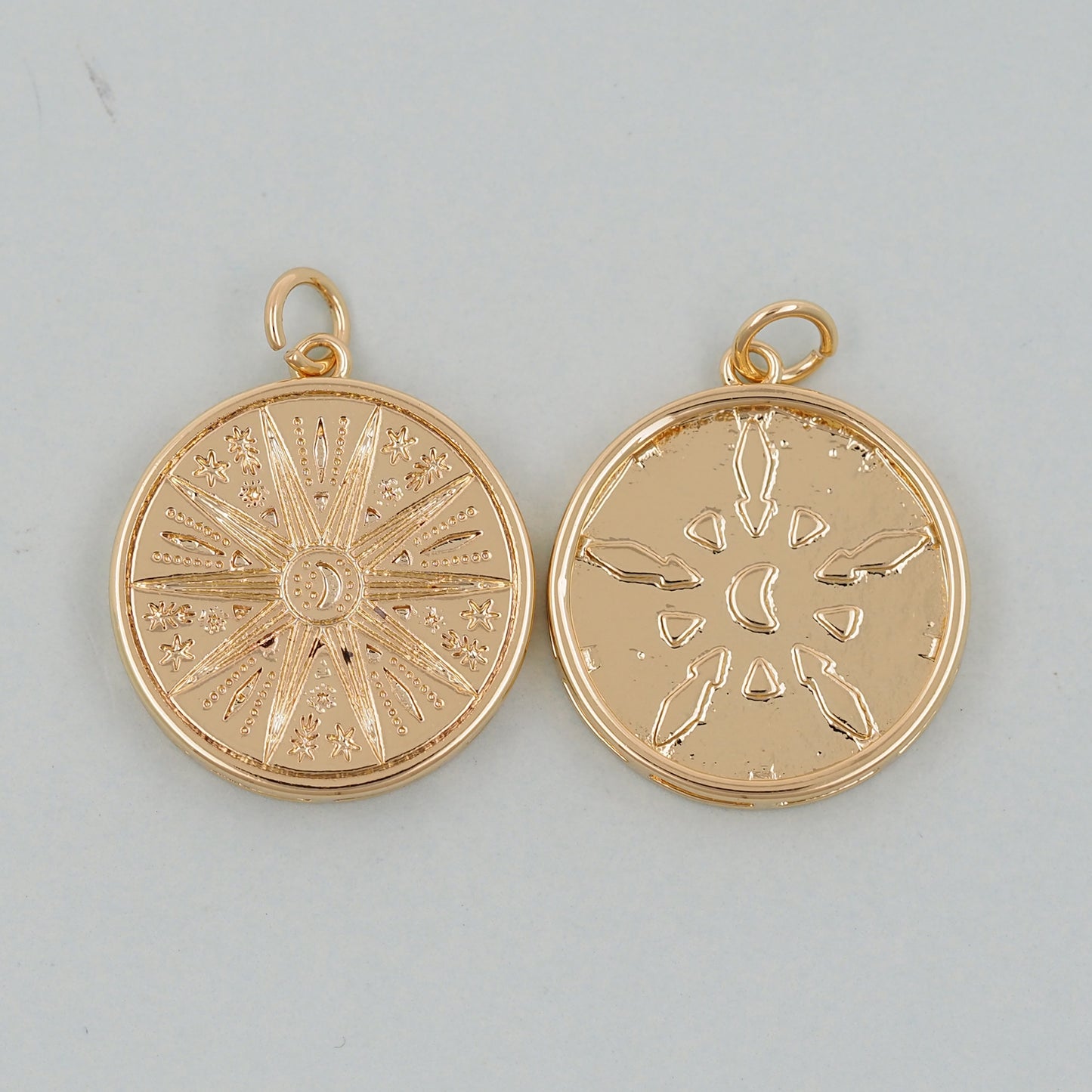 Gold North Star Charms,18K Gold Filled North Star Pendant,North Star Charm Bracelet Necklace for DIY Jewelry Making Supply