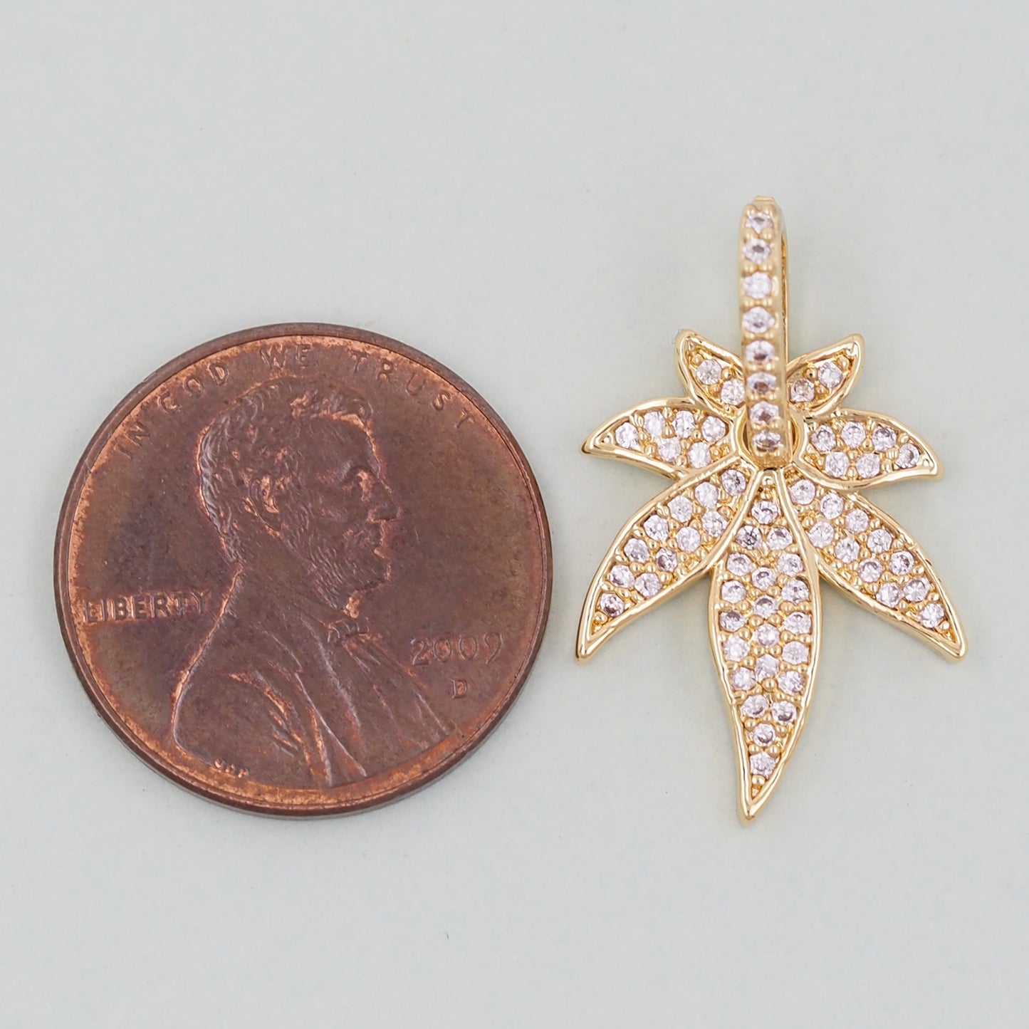 Gold Maple Leaf Charms,18K Gold Filled Maple Leaf Pendant,Maple Leaf Charm Bracelet Necklace for DIY Jewelry Making Supply