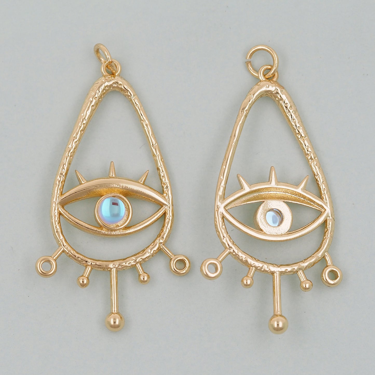 Gold Evil Eye Charms,18K Gold Filled Evil Eye Pendant,Evil Eye Charm Bracelet Necklace for DIY Jewelry Making Supply