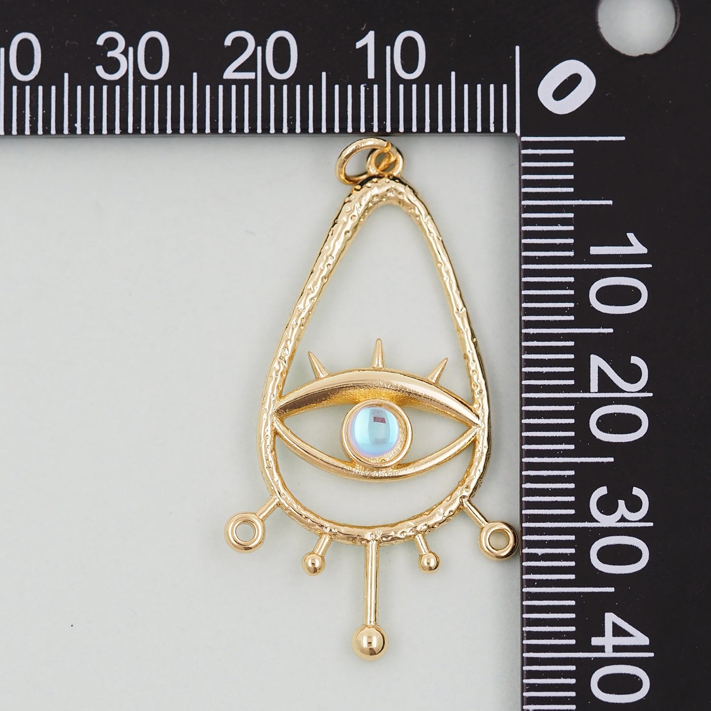 Gold Evil Eye Charms,18K Gold Filled Evil Eye Pendant,Evil Eye Charm Bracelet Necklace for DIY Jewelry Making Supply