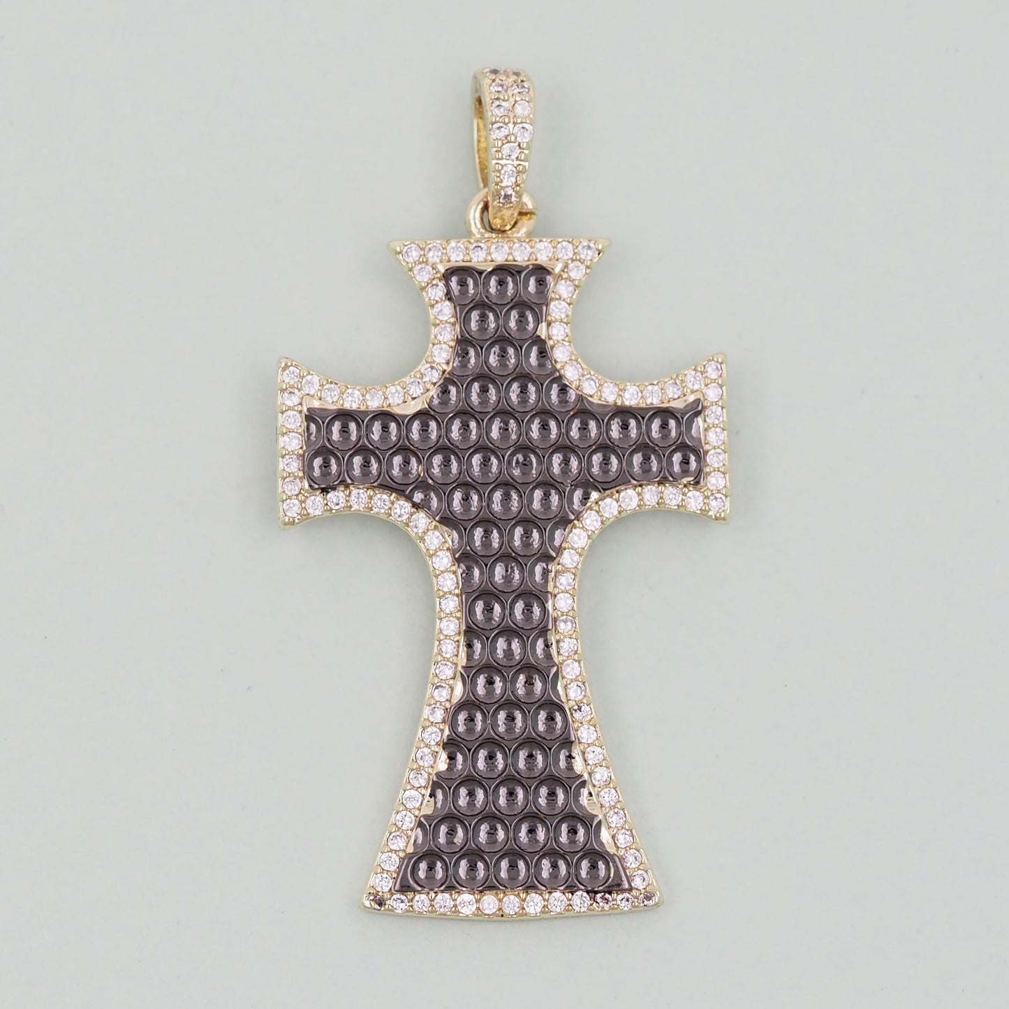 Gold Cross Charms,18K Gold Filled Cross Pendant,Cross Charm Bracelet Necklace for DIY Jewelry Making Supply