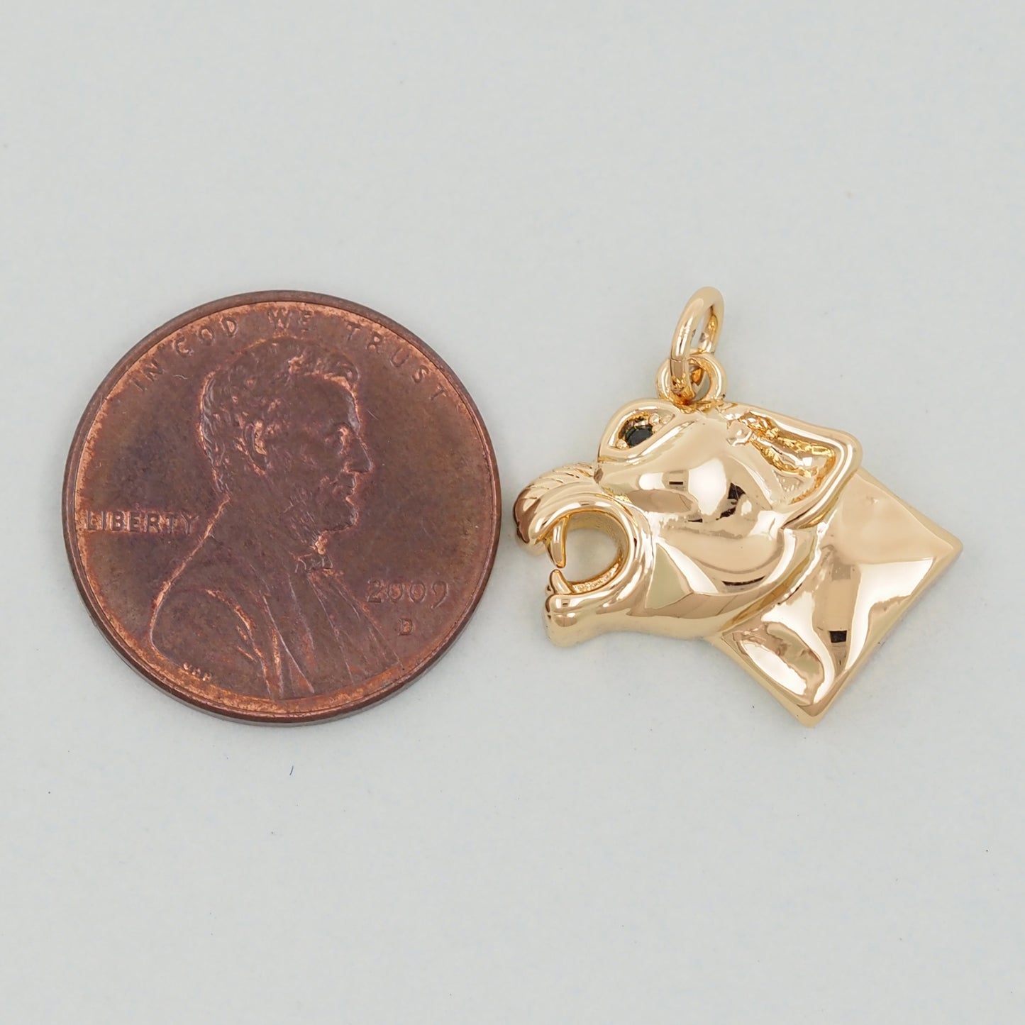 Gold Leopard Charms,18K Gold Filled Leopard Pendant,Leopard Charm Bracelet Necklace for DIY Jewelry Making Supply