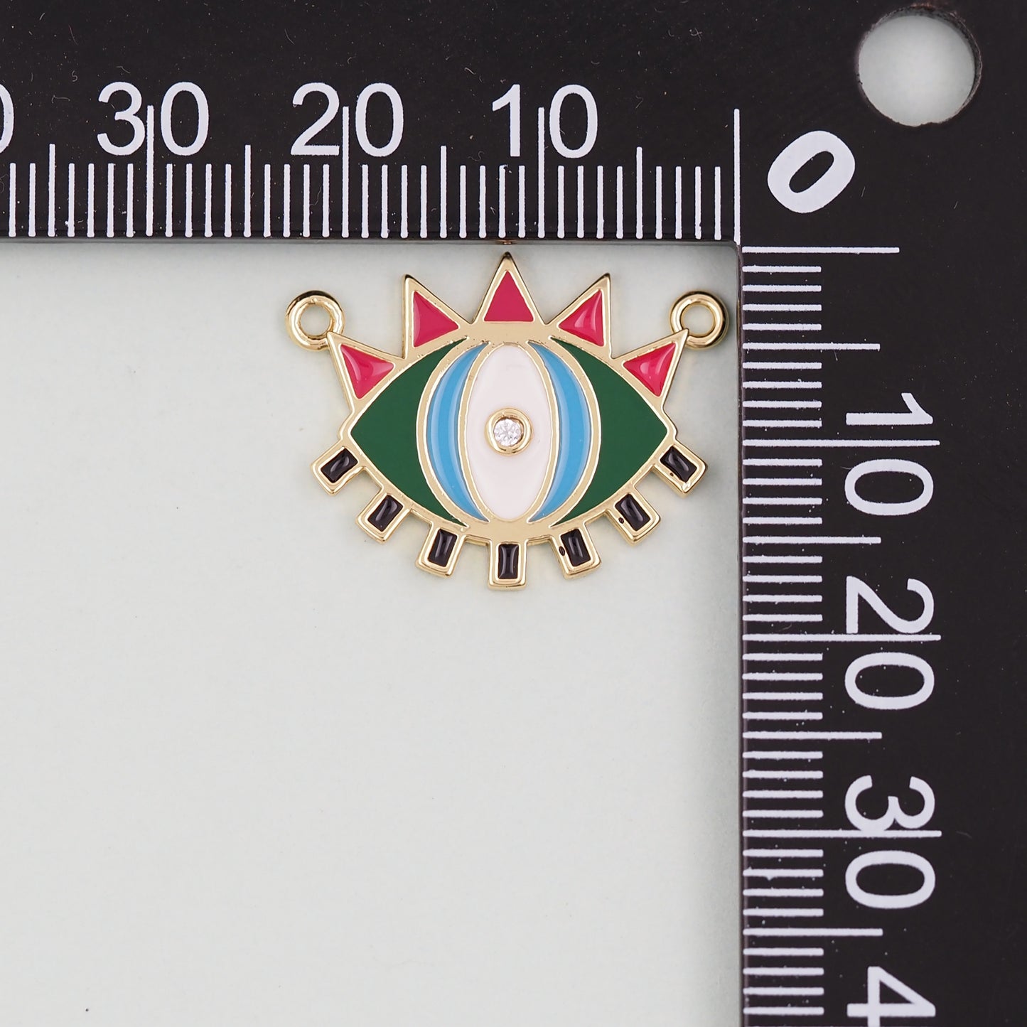 Gold Evil Eye Charms,18K Gold Filled Evil Eye Pendant,Evil Eye Charm Bracelet Necklace for DIY Jewelry Making Supply