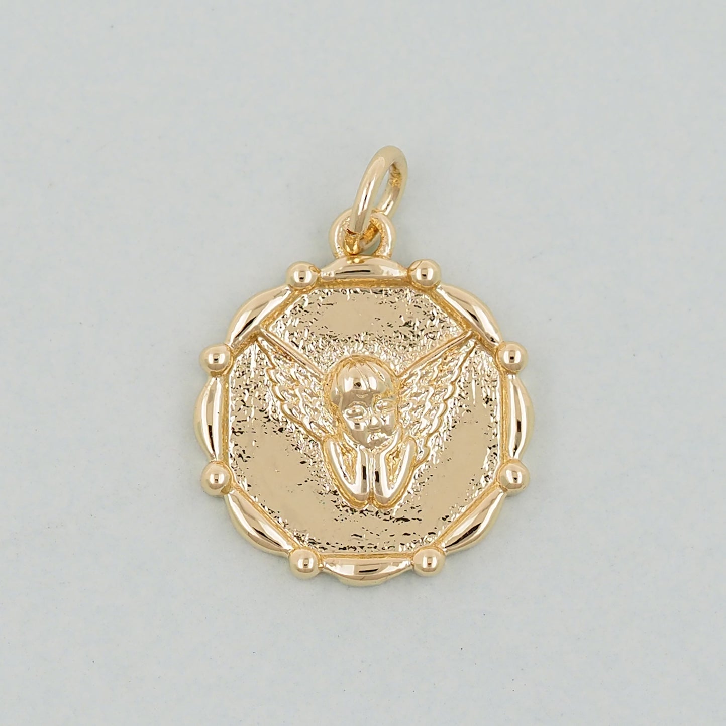 Gold Angel Charms,18K Gold Filled Angel Pendant,Angel Charm Bracelet Necklace for DIY Jewelry Making Supply