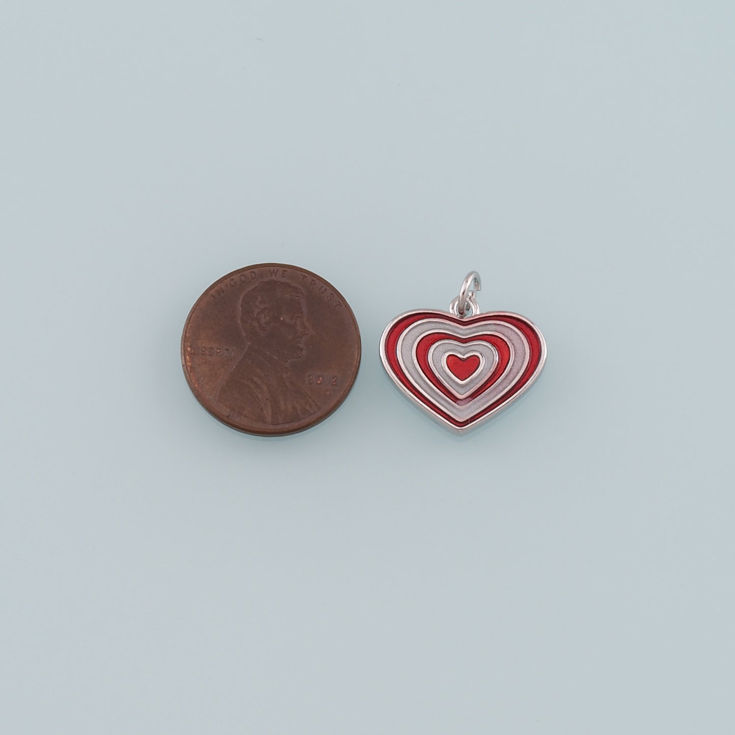 Gold Heart Charms,18K Gold Filled Heart Pendant,Enamel Heart Charm Bracelet Necklace for DIY Jewelry Making Supply