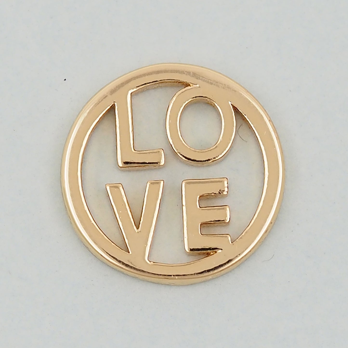 Gold Love Charms,18K Gold Filled Love Pendant,Love Charm Bracelet Necklace for DIY Jewelry Making Supply