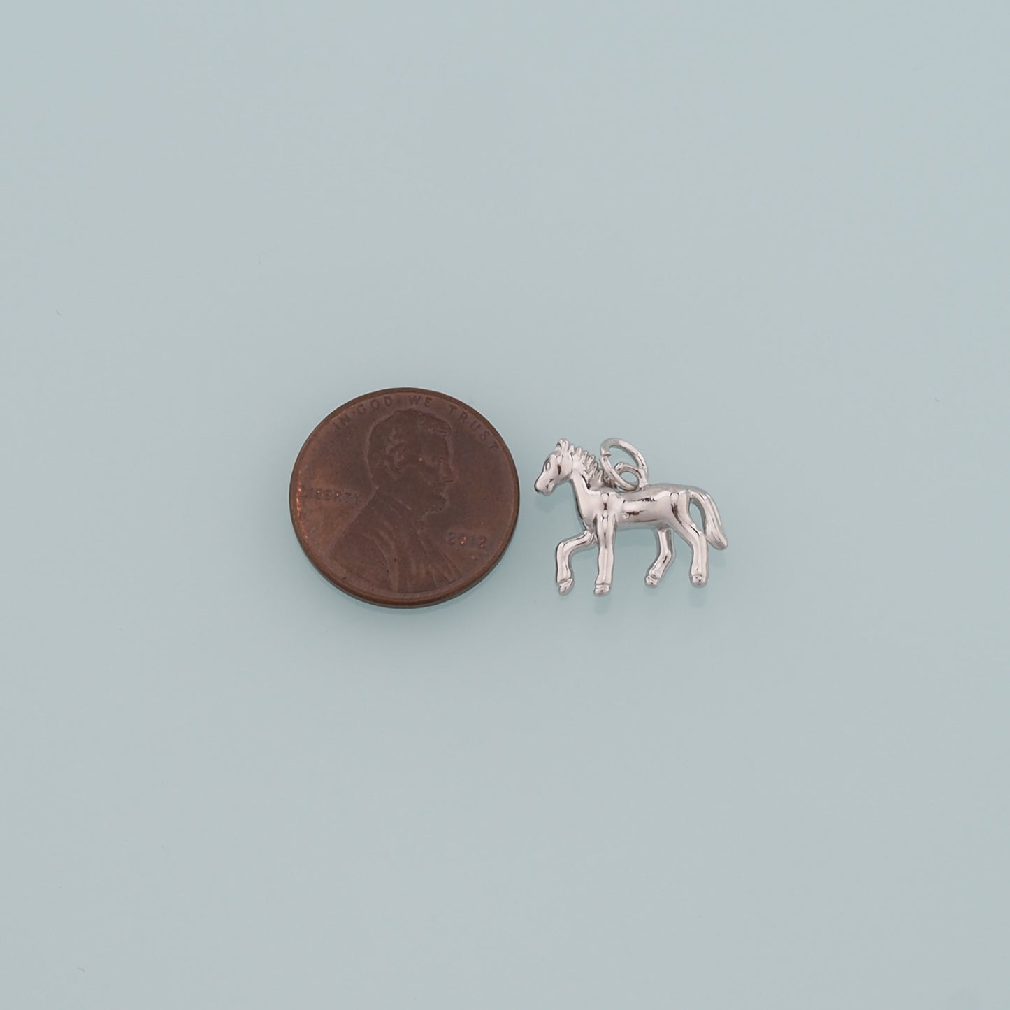 Gold Horse Charms,18K Gold Filled Horse Pendant,Animal Charm Bracelet Necklace for DIY Jewelry Making Supply