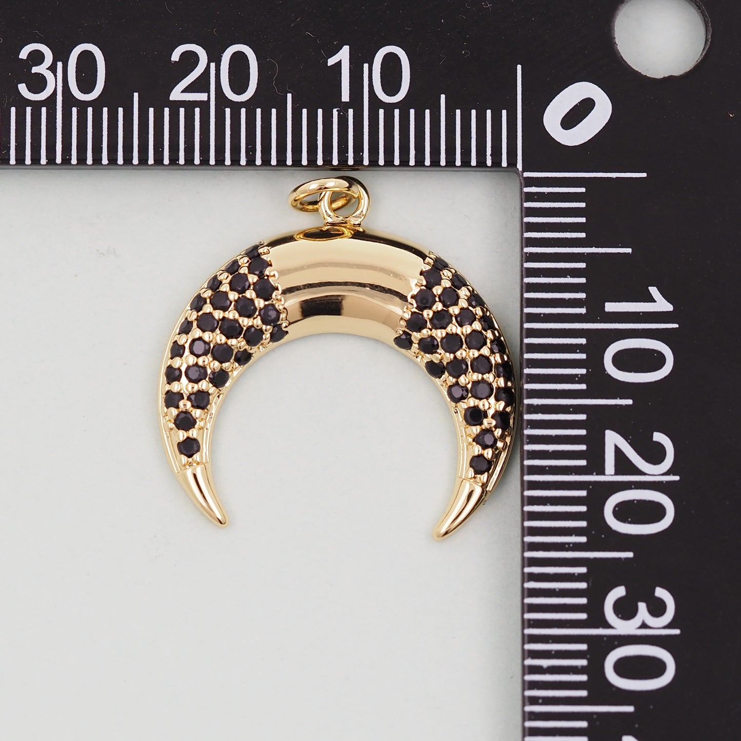 Gold horn Charms,18K Gold Filled horn Pendant,horn Charm Bracelet Necklace for DIY Jewelry Making Supply