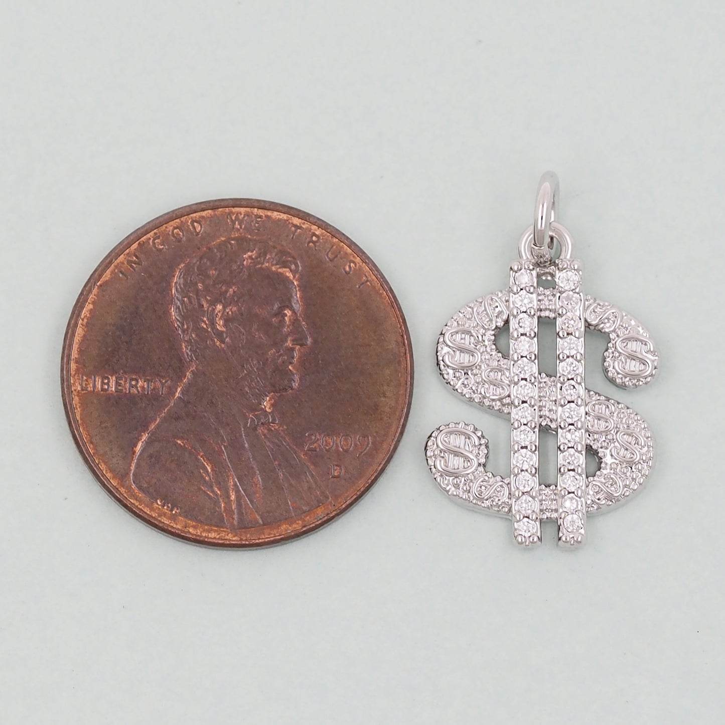 Gold Money Symbol Charms,18K Gold Filled Money Pendant,Money Charm Bracelet Necklace for DIY Jewelry Making Supply